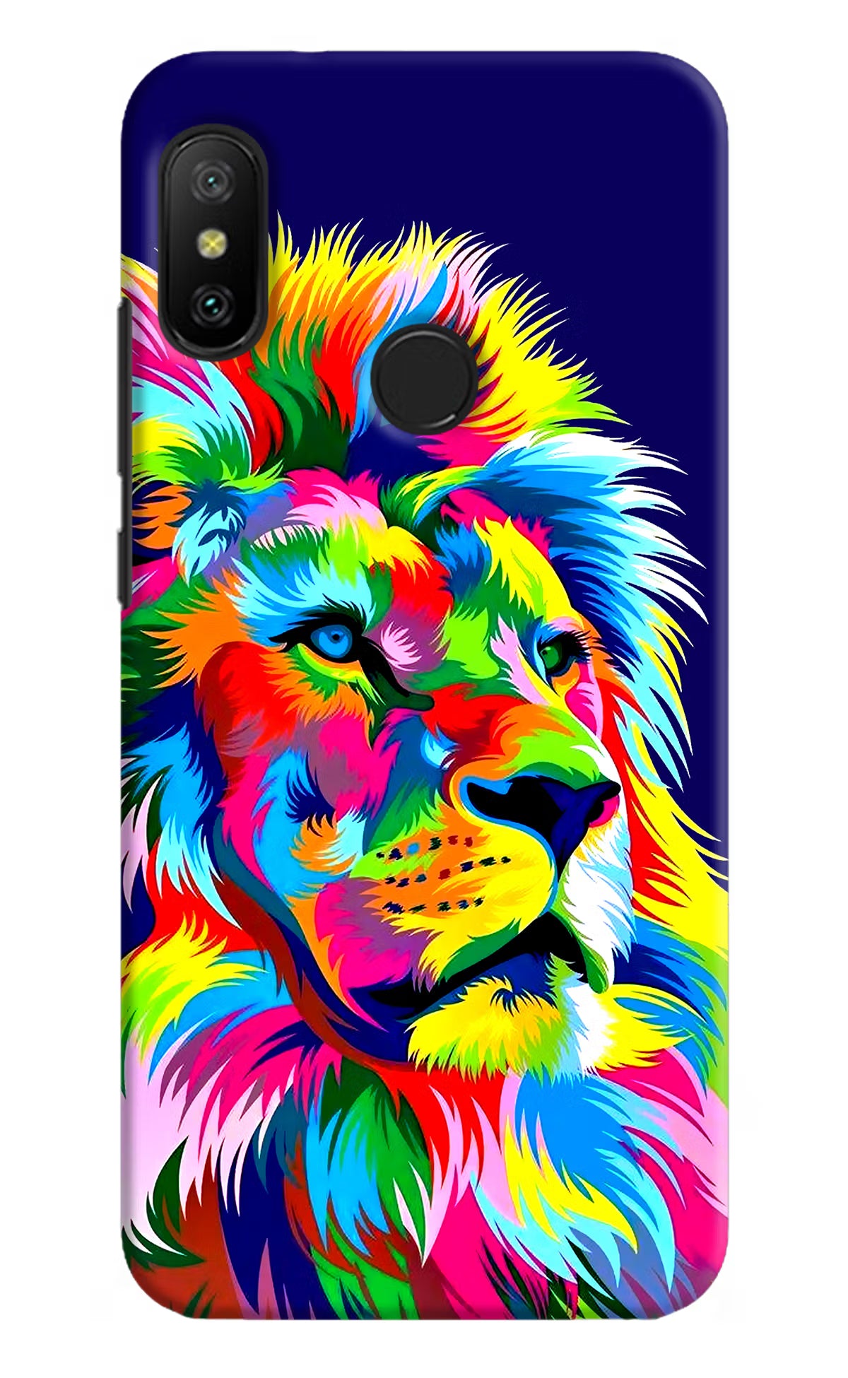 Vector Art Lion Redmi 6 Pro Back Cover - Vector Art Lion Redmi 6 Pro Hard Case Back Cover by Casekaro Vector Art Lion Redmi 6 Pro Hard Case Back Cover by Casekaro