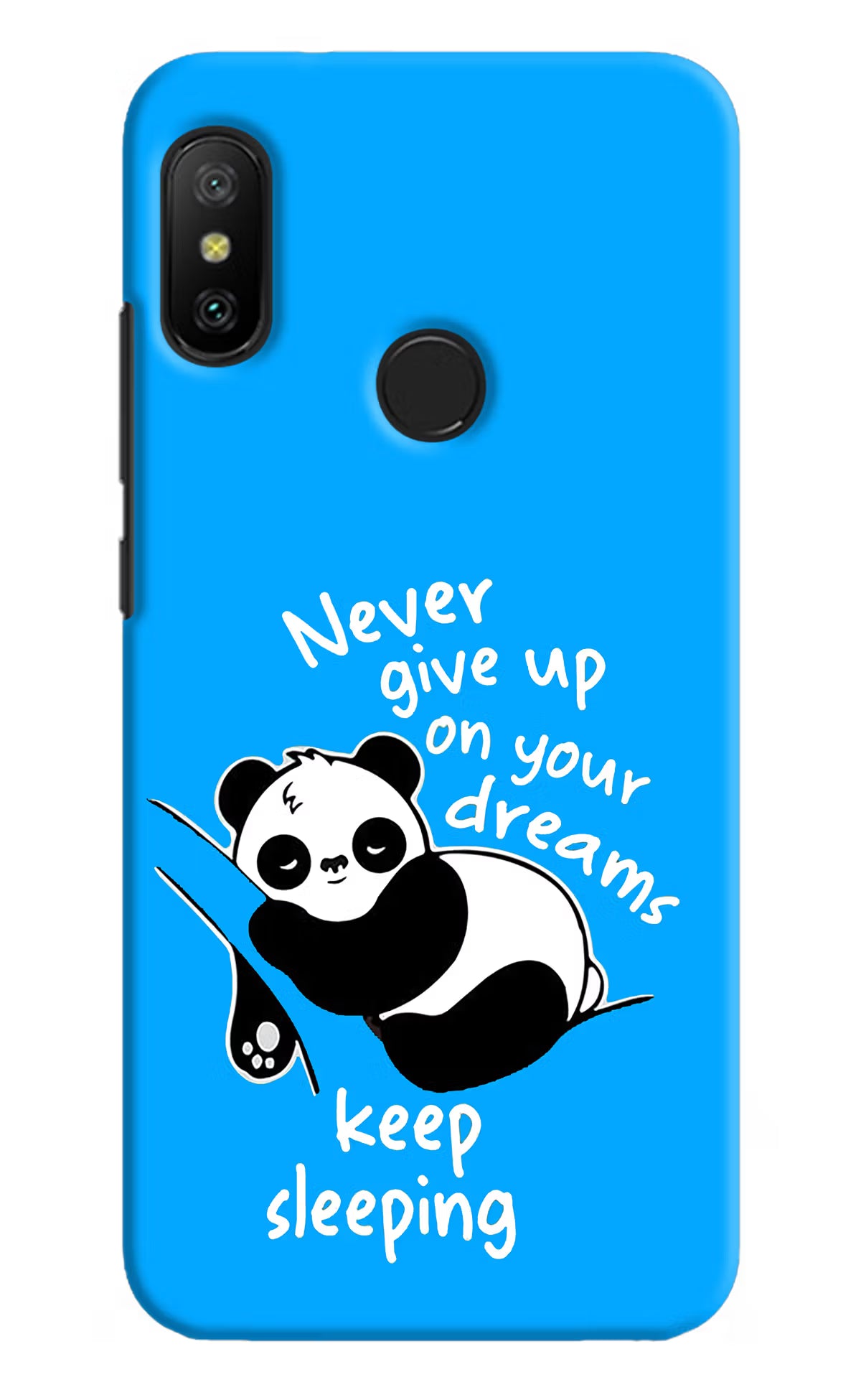 Keep Sleeping Redmi 6 Pro Back Cover - Keep Sleeping Redmi 6 Pro Hard Case Back Cover by Casekaro Keep Sleeping Redmi 6 Pro Hard Case Back Cover by Casekaro
