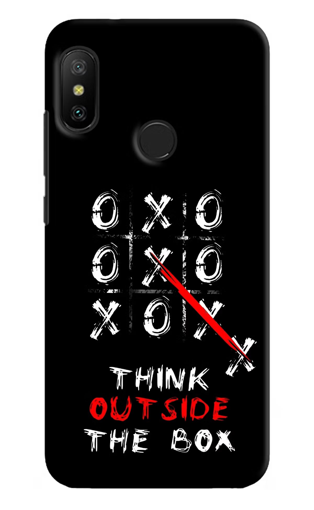 Think out of the BOX Redmi 6 Pro Back Cover - Think out of the BOX Redmi 6 Pro Hard Case Back Cover by Casekaro Think out of the BOX Redmi 6 Pro Hard Case Back Cover by Casekaro