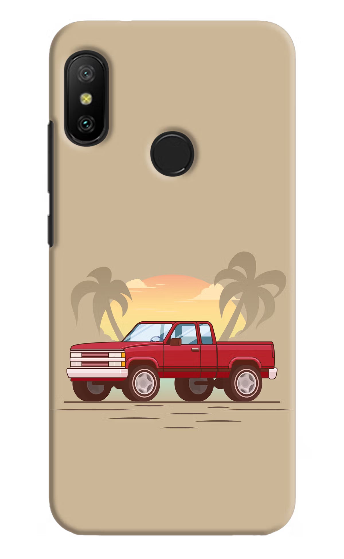 Desert Classic Drive Redmi 6 Pro Back Cover - Desert Classic Drive Redmi 6 Pro Hard Case Back Cover by Casekaro Desert Classic Drive Redmi 6 Pro Hard Case Back Cover by Casekaro