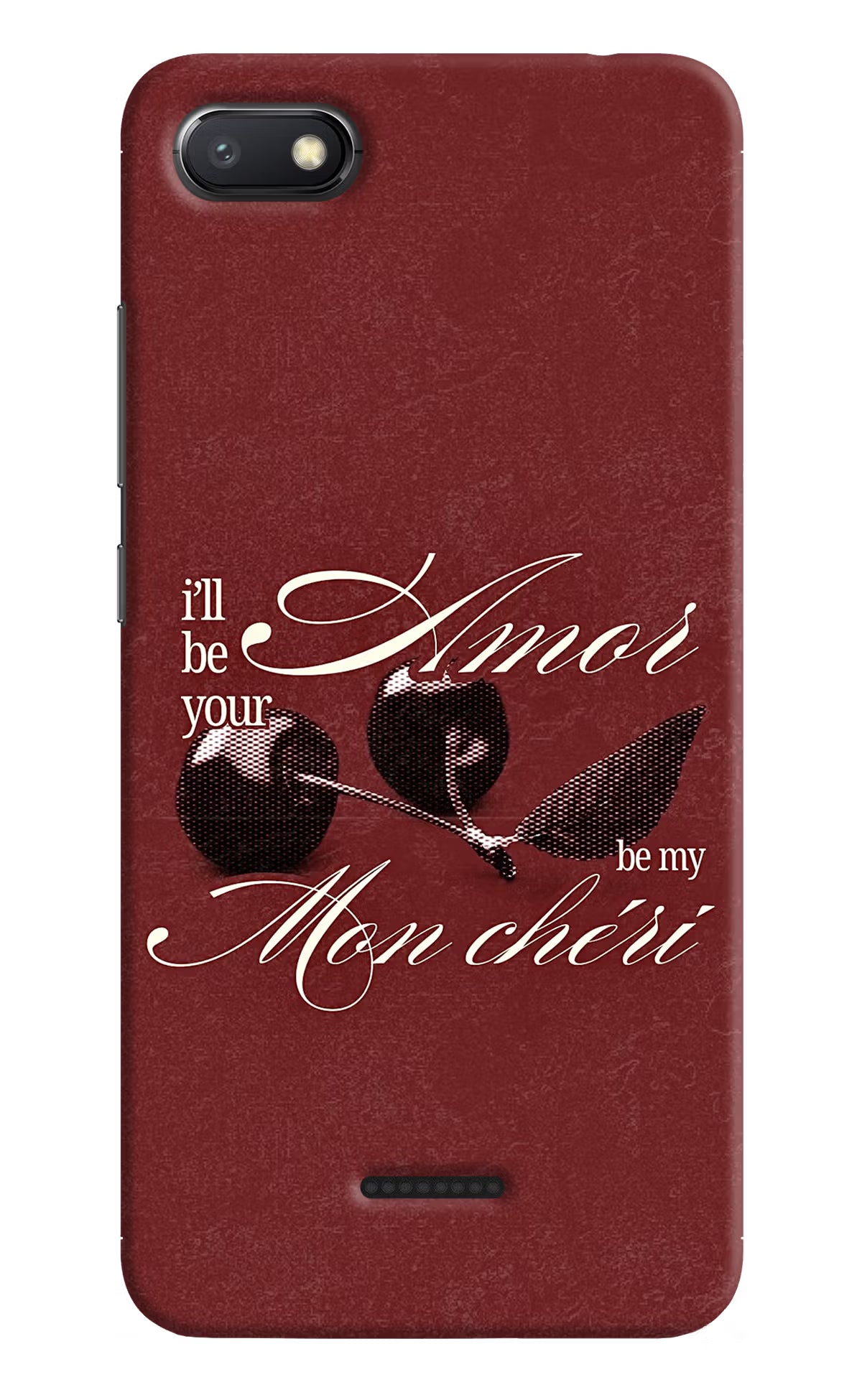 Velvet Cherry Redmi 6A Back Cover - Velvet Cherry Redmi 6A Back Cover Velvet Cherry Redmi 6A Back Cover