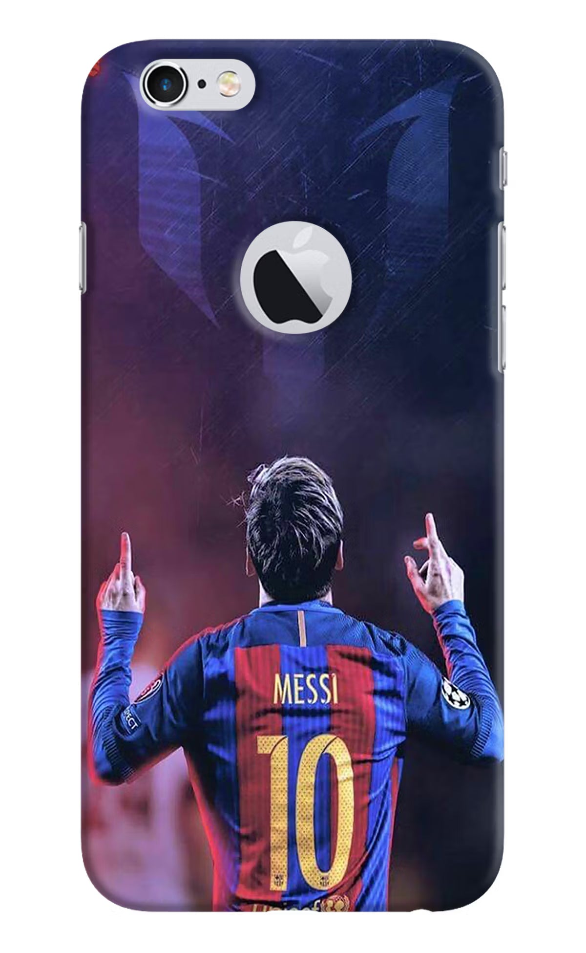 Messi iPhone 6 Logocut Back Cover - Messi iPhone 6 Logocut Hard Case Back Cover by Casekaro Messi iPhone 6 Logocut Hard Case Back Cover by Casekaro