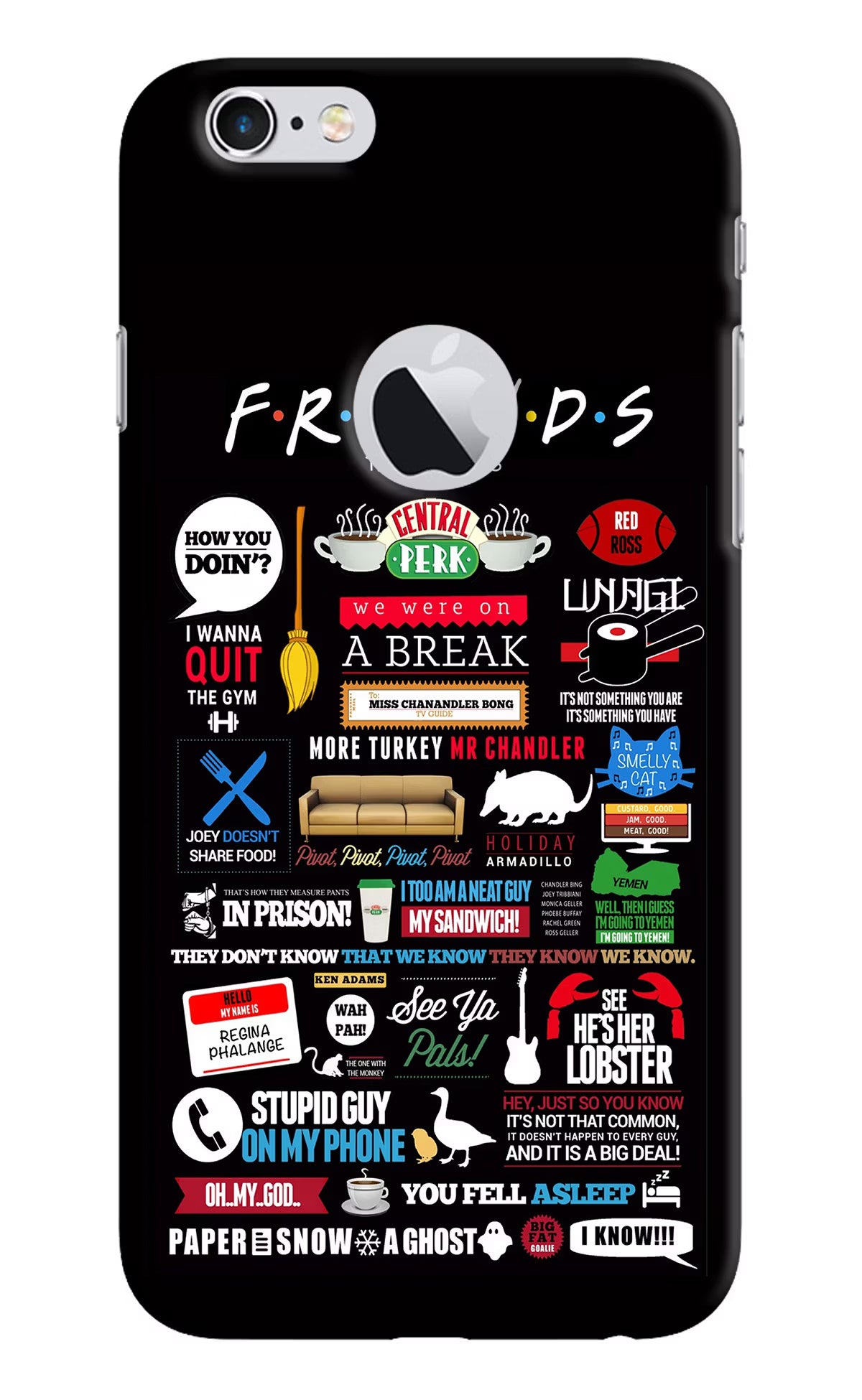FRIENDS iPhone 6 Logocut Back Cover - FRIENDS iPhone 6 Logocut Hard Case Back Cover by Casekaro FRIENDS iPhone 6 Logocut Hard Case Back Cover by Casekaro
