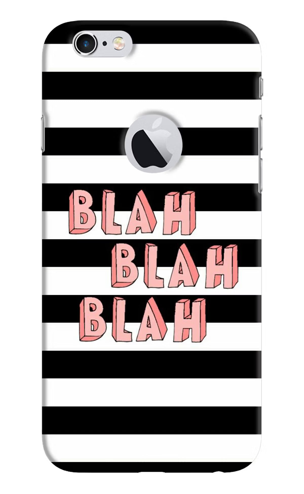 Blah Blah Blah iPhone 6 Logocut Back Cover - Blah Blah Blah iPhone 6 Logocut Hard Case Back Cover by Casekaro Blah Blah Blah iPhone 6 Logocut Hard Case Back Cover by Casekaro
