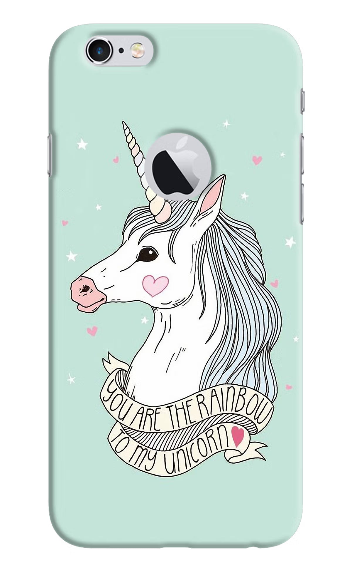 Unicorn Wallpaper iPhone 6 Logocut Hard Case Back Cover by Casekaro