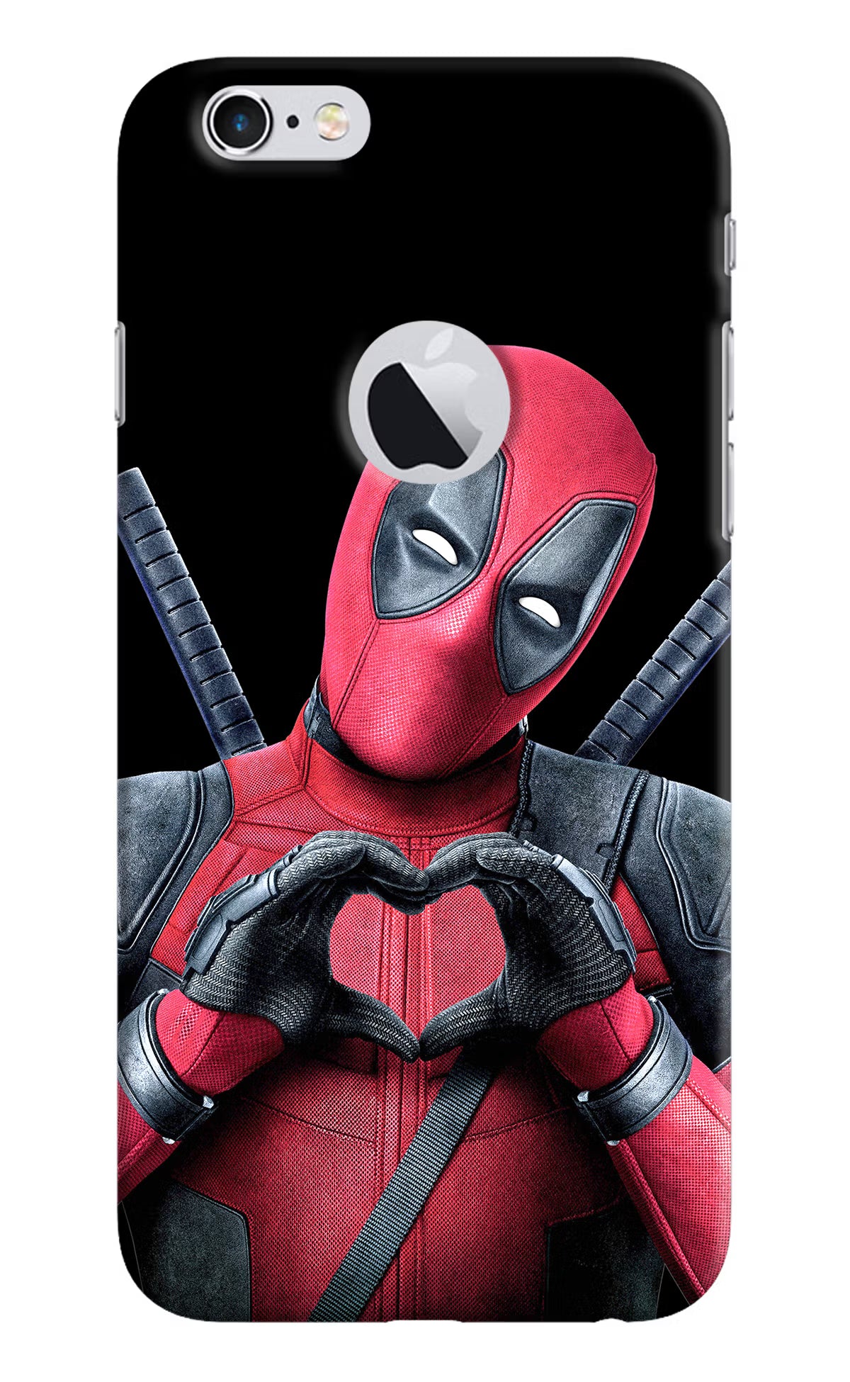 Deadpool iPhone 6 Logocut Back Cover - Deadpool iPhone 6 Logocut Hard Case Back Cover by Casekaro Deadpool iPhone 6 Logocut Hard Case Back Cover by Casekaro