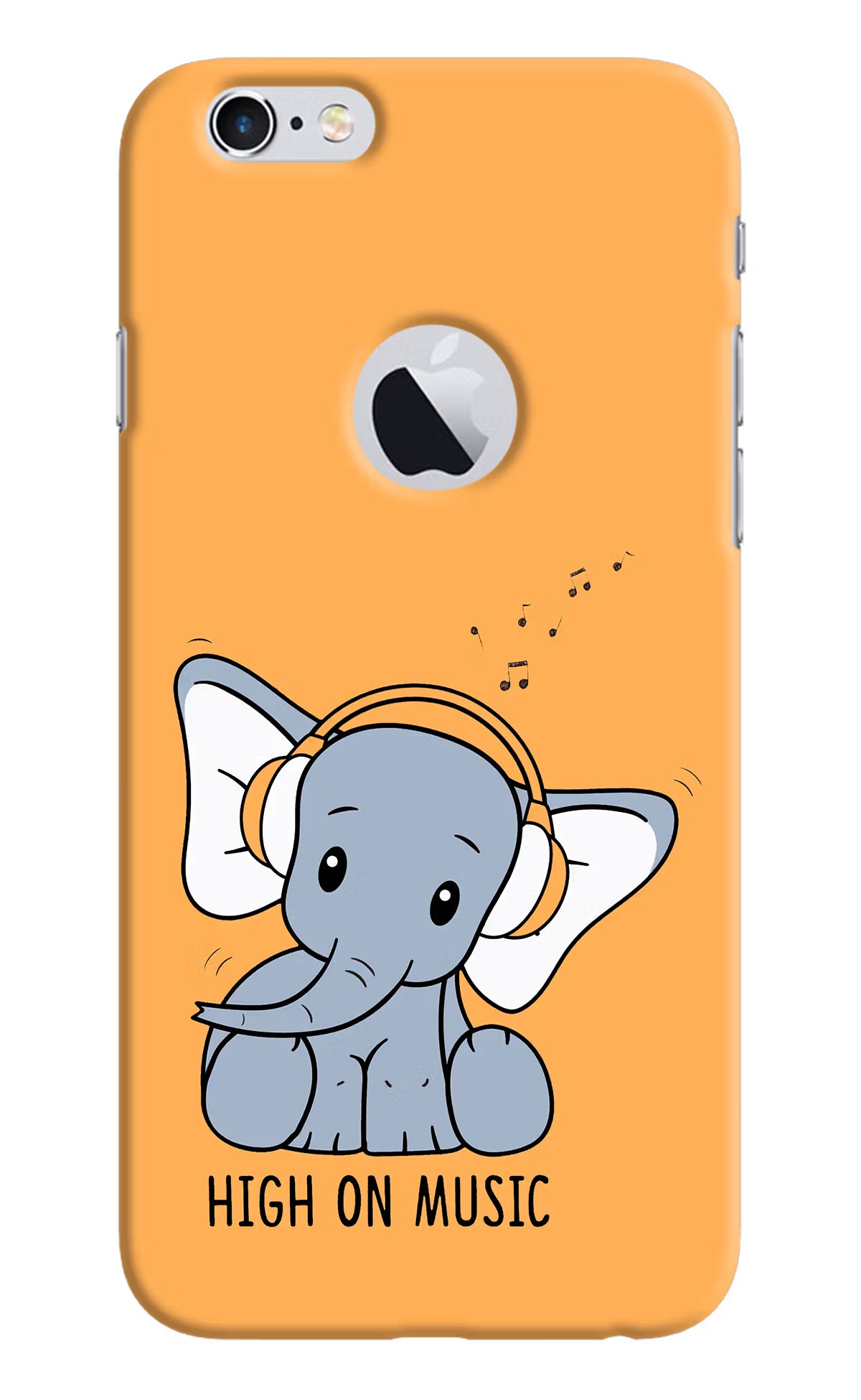 High On Music iPhone 6 Logocut Back Cover - High On Music iPhone 6 Logocut Hard Case Back Cover by Casekaro High On Music iPhone 6 Logocut Hard Case Back Cover by Casekaro