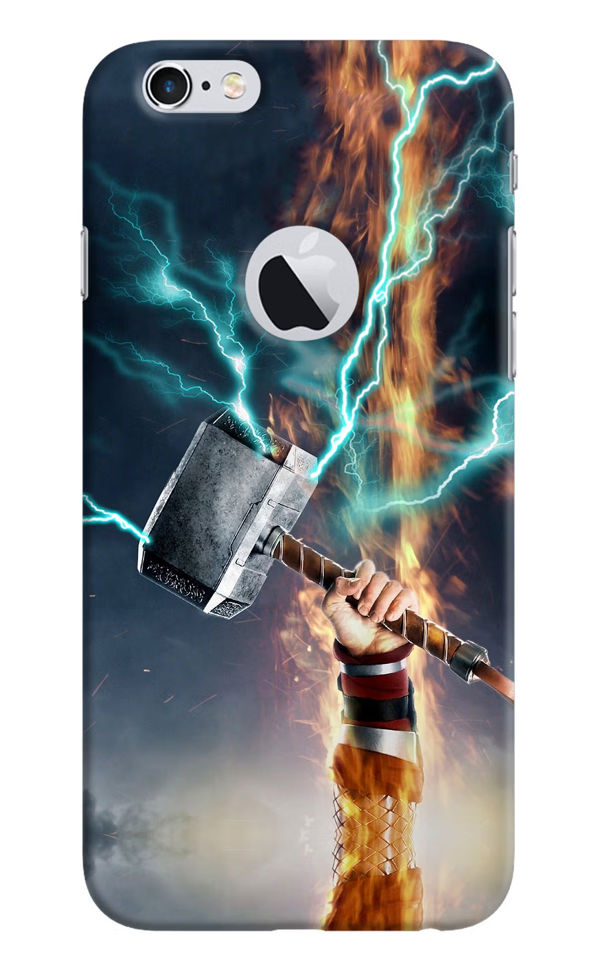 Thor Hammer Mjolnir iPhone 6 Logocut Back Cover - Thor Hammer Mjolnir iPhone 6 Logocut Hard Case Back Cover by Casekaro Thor Hammer Mjolnir iPhone 6 Logocut Hard Case Back Cover by Casekaro