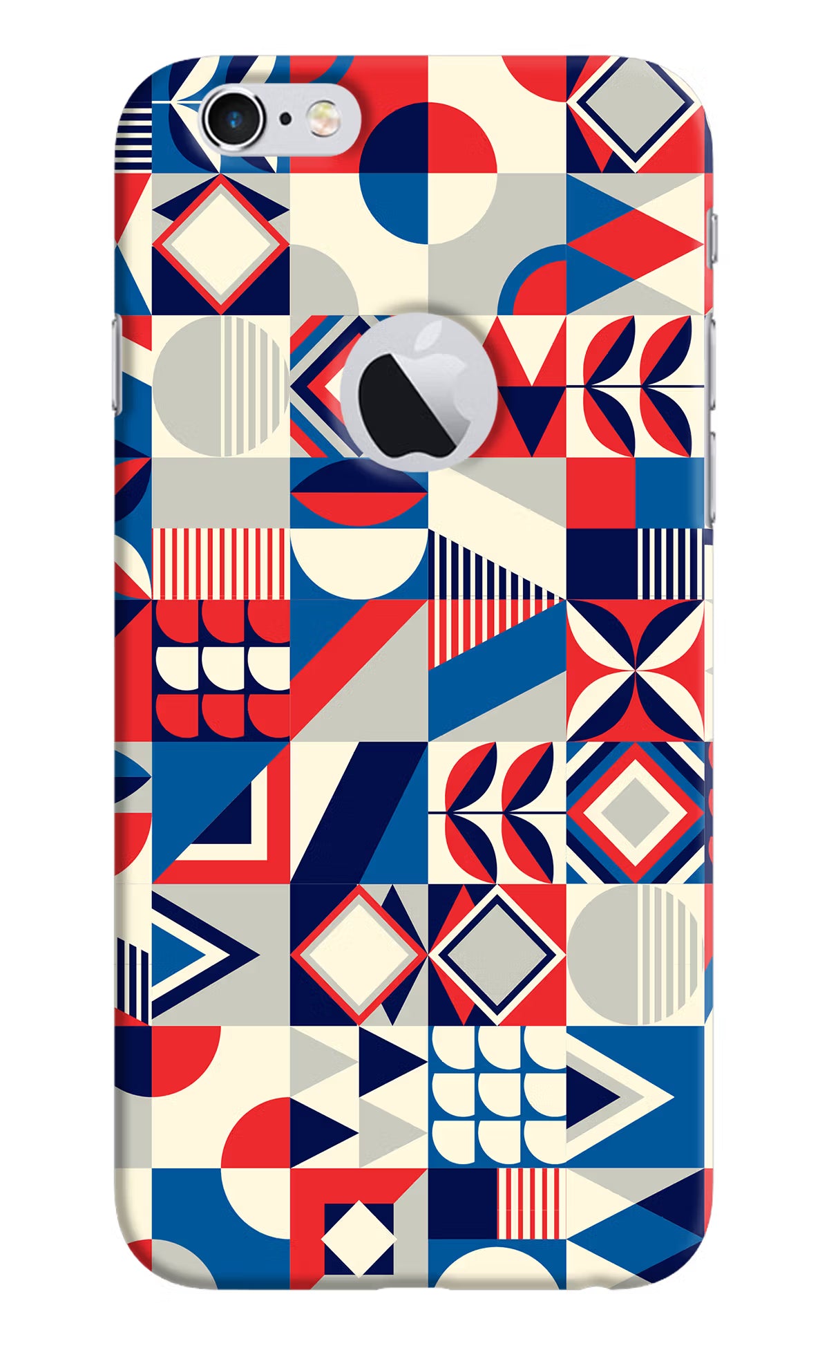 Colorful Pattern iPhone 6 Logocut Back Cover - Colorful Pattern iPhone 6 Logocut Hard Case Back Cover by Casekaro Colorful Pattern iPhone 6 Logocut Hard Case Back Cover by Casekaro