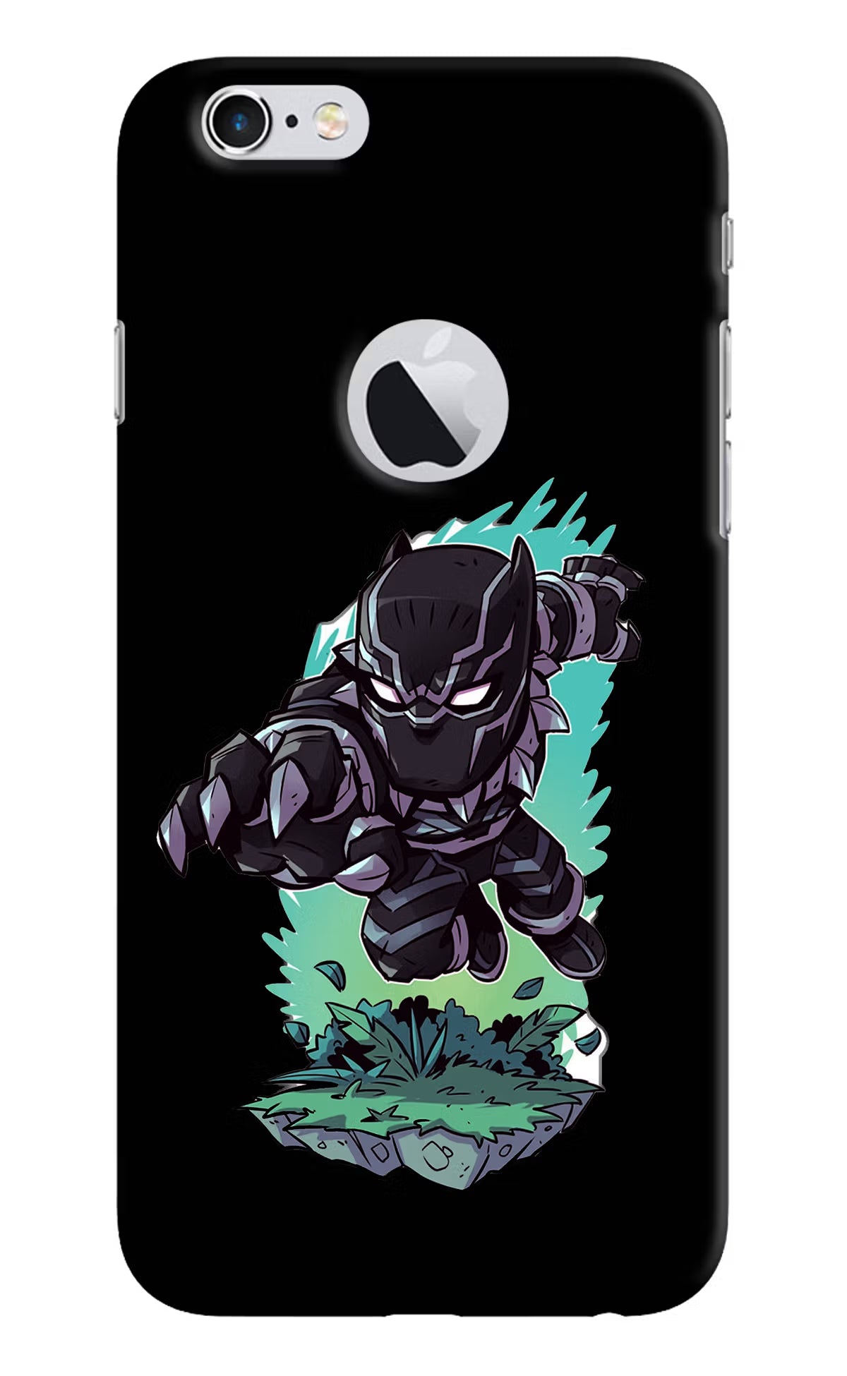 Black Panther iPhone 6 Logocut Back Cover - Black Panther iPhone 6 Logocut Hard Case Back Cover by Casekaro Black Panther iPhone 6 Logocut Hard Case Back Cover by Casekaro