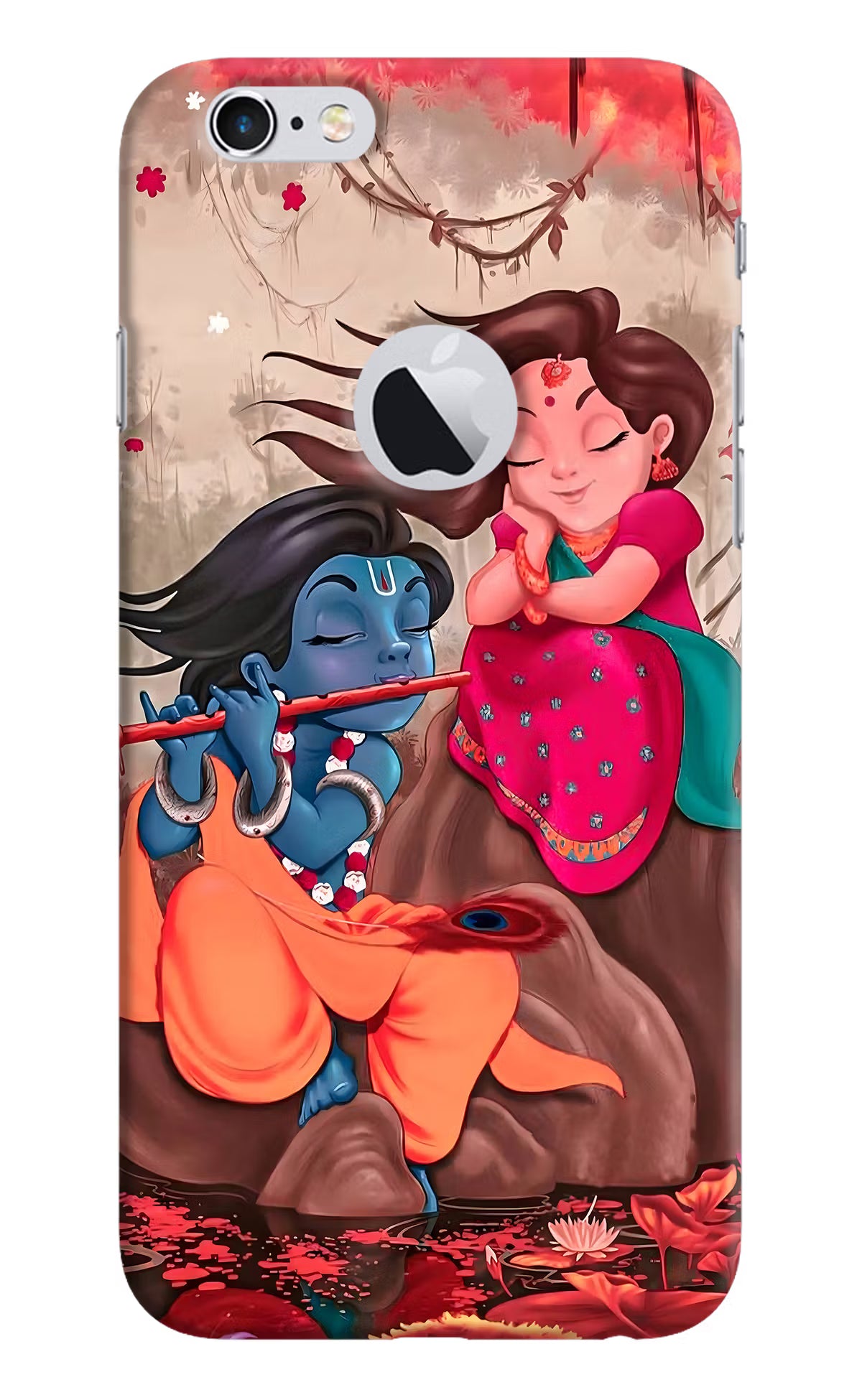 Radhe Krishna iPhone 6 Logocut Back Cover - Radhe Krishna iPhone 6 Logocut Hard Case Back Cover by Casekaro Radhe Krishna iPhone 6 Logocut Hard Case Back Cover by Casekaro