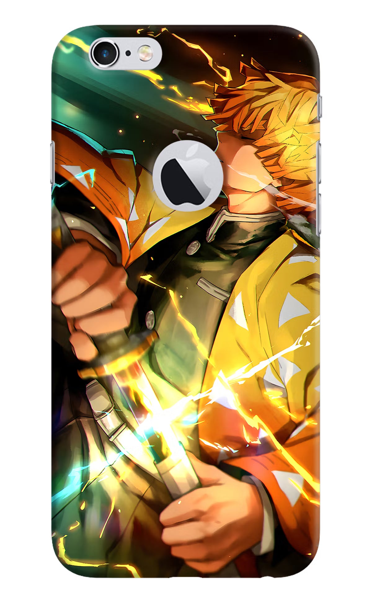 Demon Slayer iPhone 6 Logocut Back Cover - Demon Slayer iPhone 6 Logocut Hard Case Back Cover by Casekaro Demon Slayer iPhone 6 Logocut Hard Case Back Cover by Casekaro