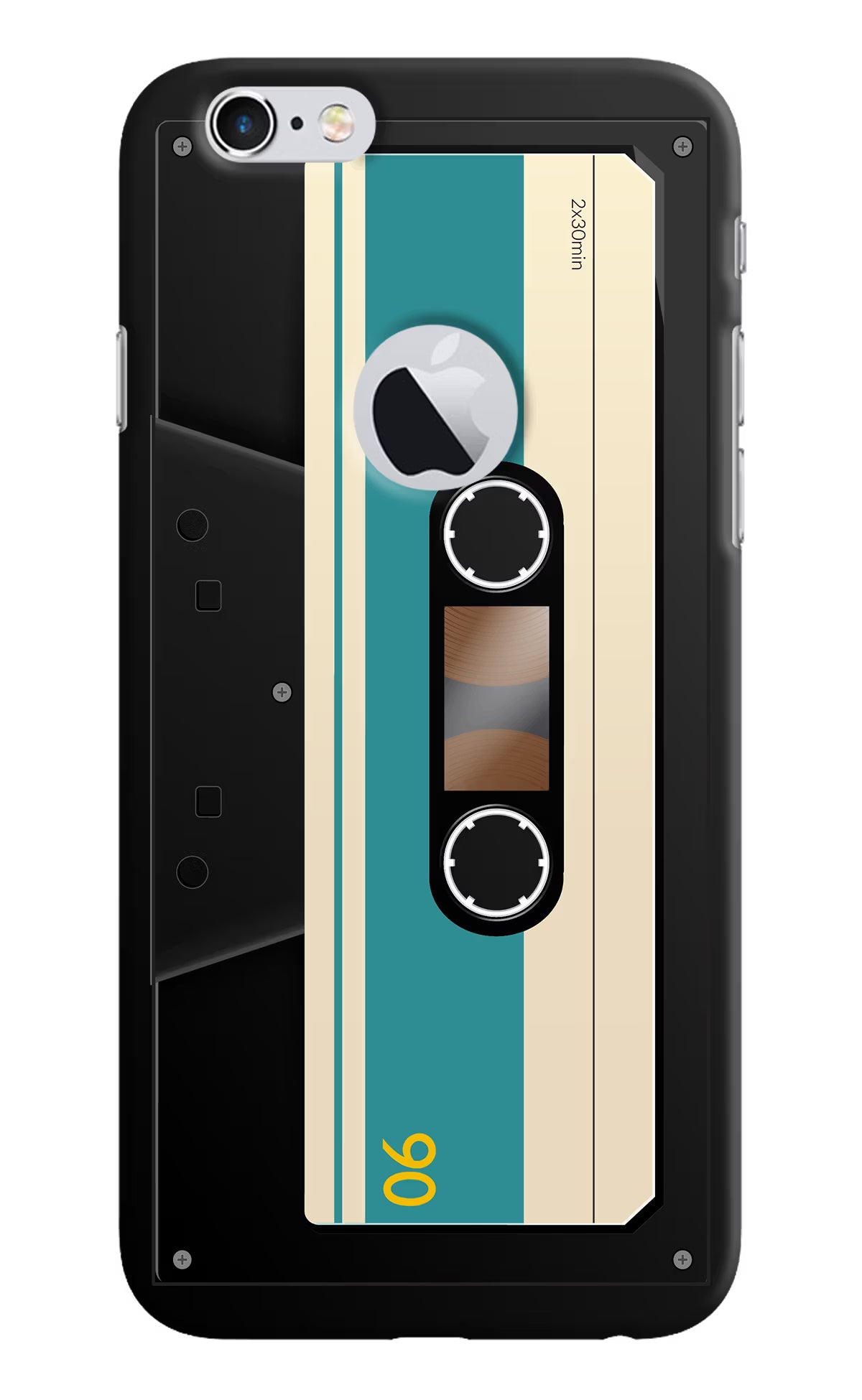 Cassette iPhone 6 Logocut Back Cover - Cassette iPhone 6 Logocut Hard Case Back Cover by Casekaro Cassette iPhone 6 Logocut Hard Case Back Cover by Casekaro