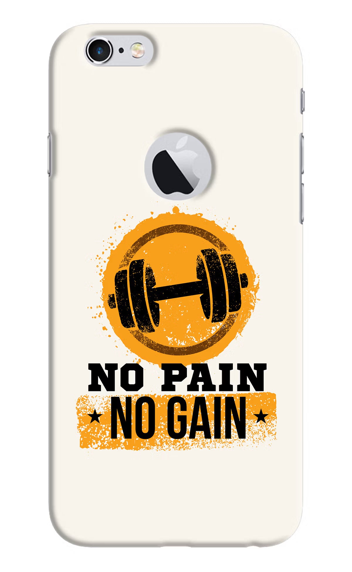 No Pain No Gain iPhone 6 Logocut Back Cover - No Pain No Gain iPhone 6 Logocut Hard Case Back Cover by Casekaro No Pain No Gain iPhone 6 Logocut Hard Case Back Cover by Casekaro