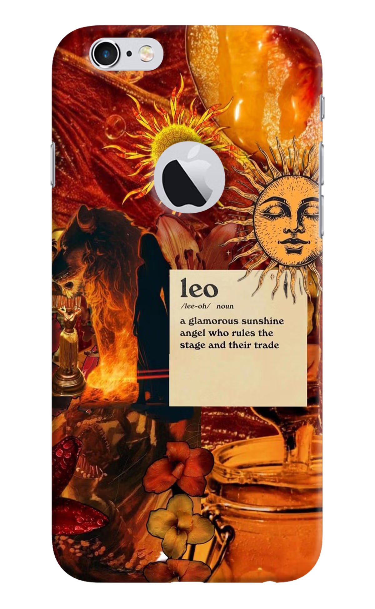 Leo Zodiac iPhone 6 Logocut Back Cover - Leo Zodiac iPhone 6 Logocut Hard Case Back Cover by Casekaro Leo Zodiac iPhone 6 Logocut Hard Case Back Cover by Casekaro
