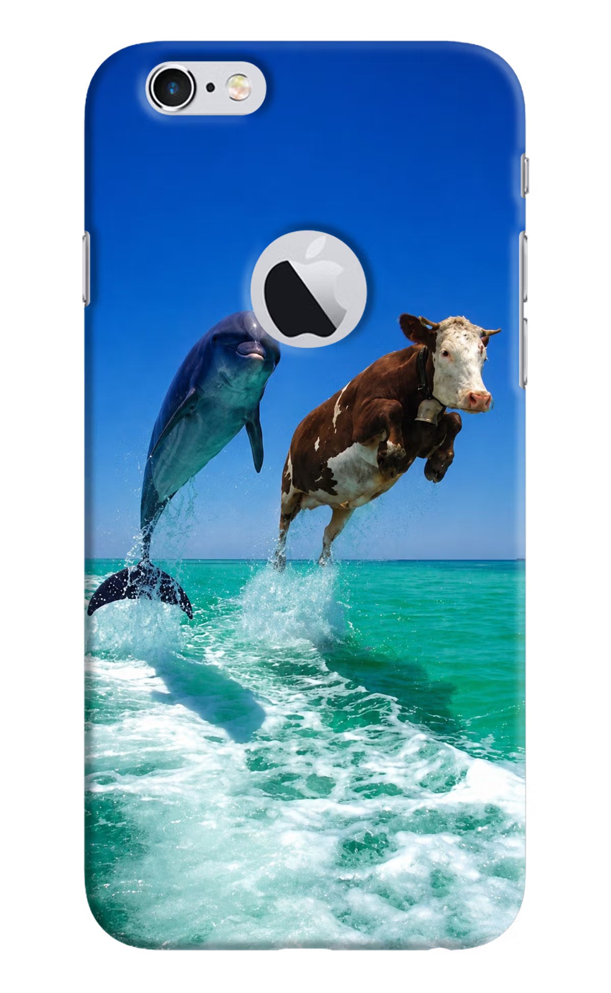 Dolphin vs Cow iPhone 6 Logocut Back Cover - Dolphin vs Cow iPhone 6 Logocut Back Cover Dolphin vs Cow iPhone 6 Logocut Back Cover