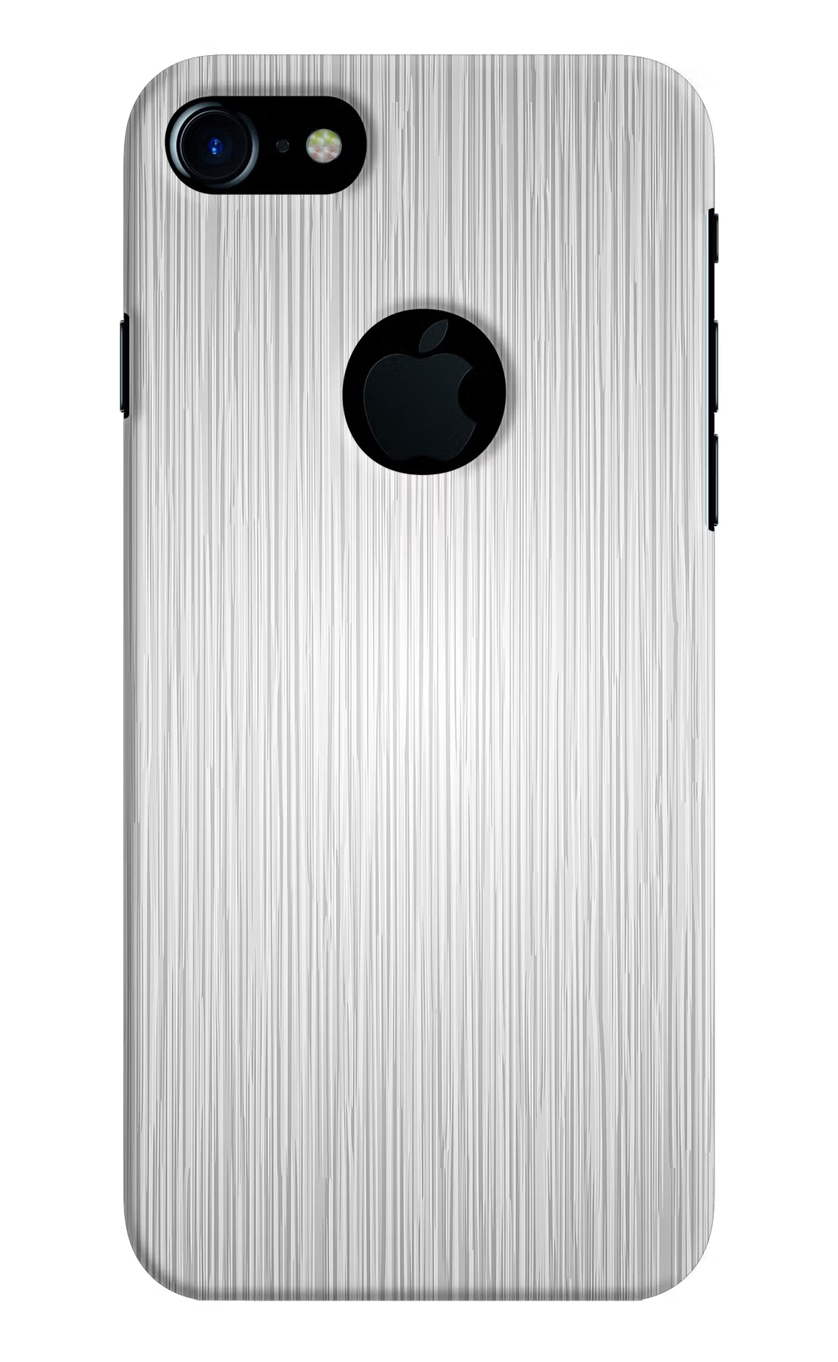 Wooden Grey Texture iPhone 7 Logocut Back Cover - Wooden Grey Texture iPhone 7 Logocut Hard Case Back Cover by Casekaro Wooden Grey Texture iPhone 7 Logocut Hard Case Back Cover by Casekaro