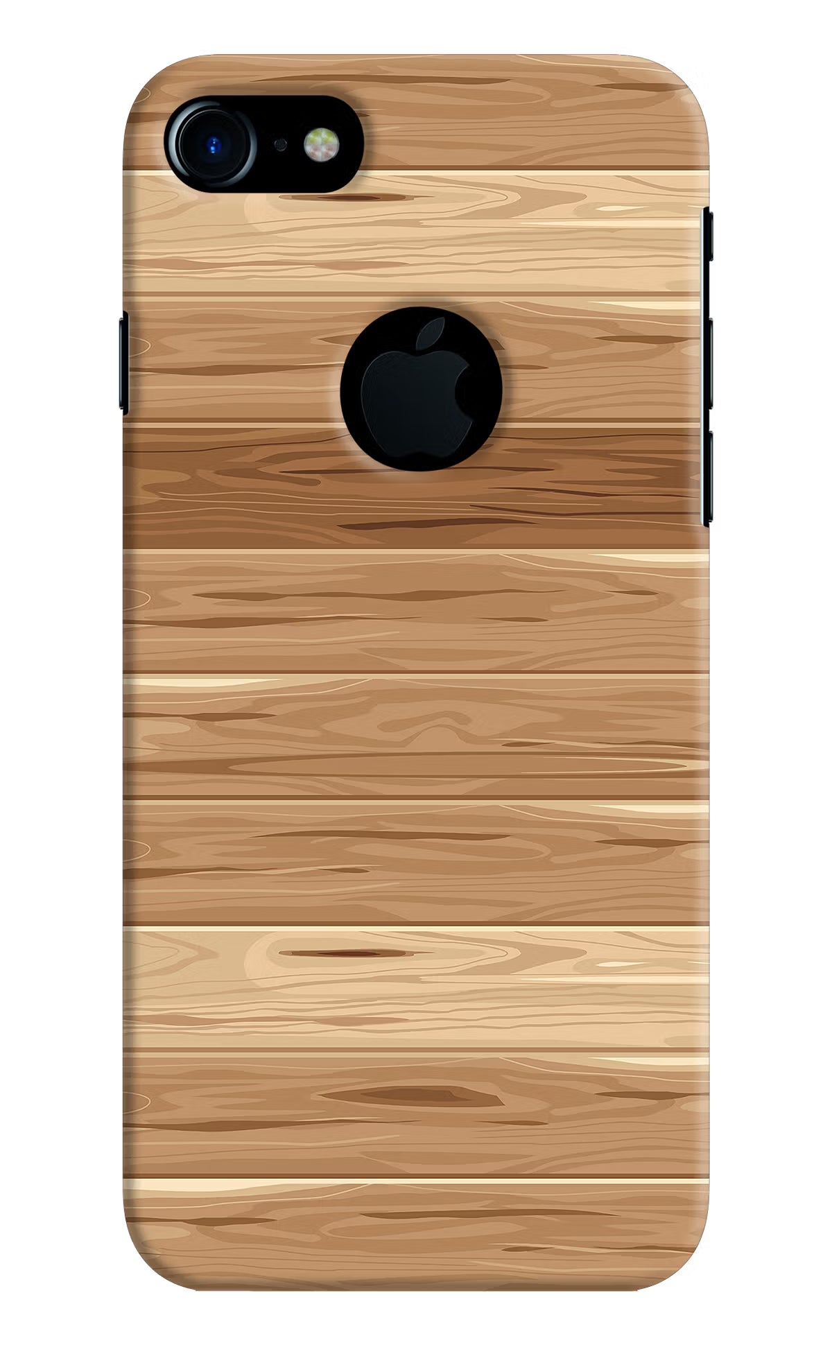 Wooden Vector iPhone 7 Logocut Back Cover - Wooden Vector iPhone 7 Logocut Hard Case Back Cover by Casekaro Wooden Vector iPhone 7 Logocut Hard Case Back Cover by Casekaro