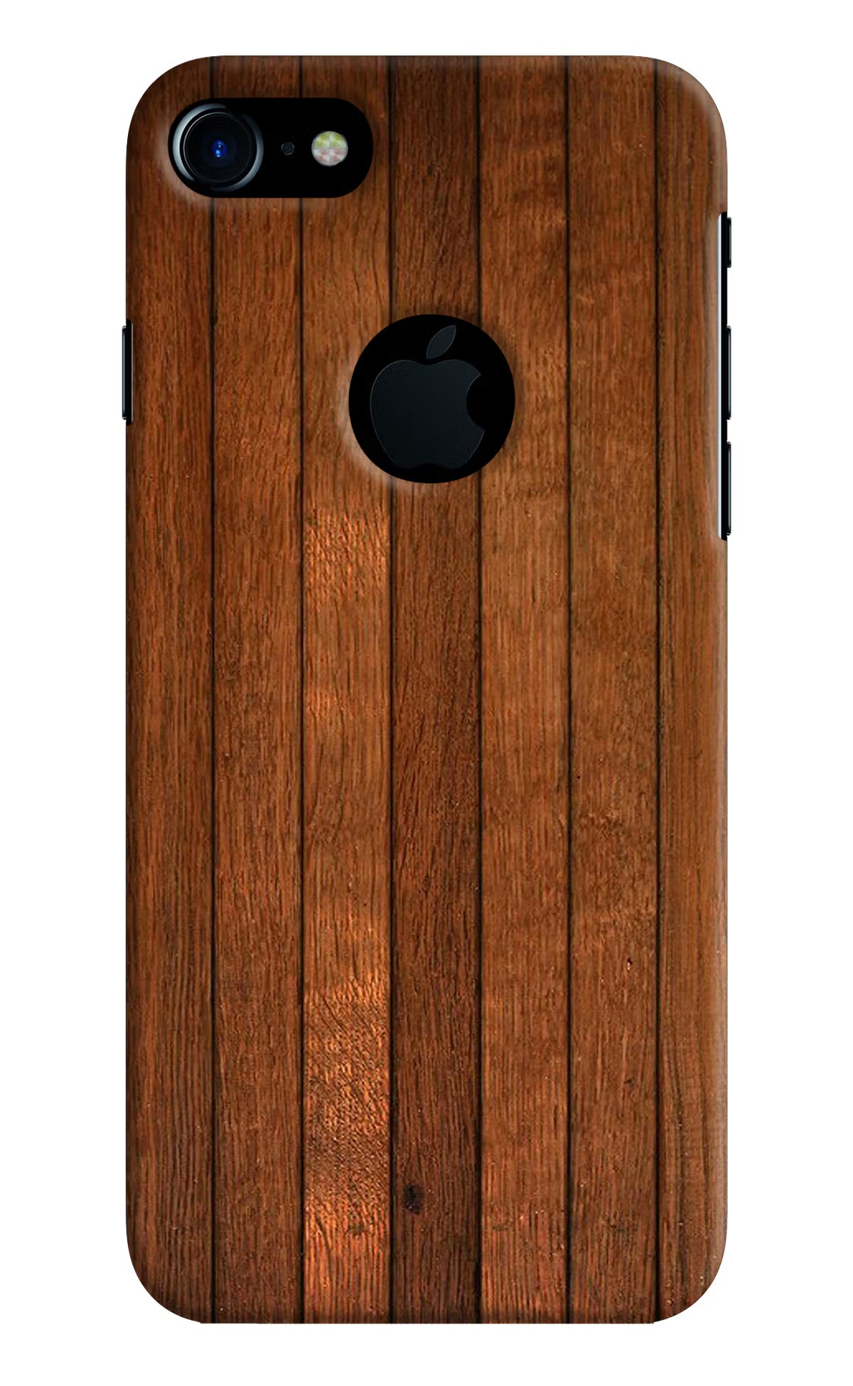 Wooden Artwork Bands iPhone 7 Logocut Back Cover - Wooden Artwork Bands iPhone 7 Logocut Hard Case Back Cover by Casekaro Wooden Artwork Bands iPhone 7 Logocut Hard Case Back Cover by Casekaro