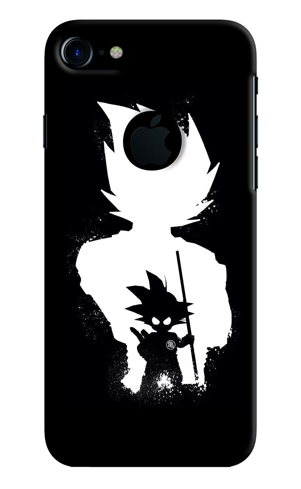Goku Shadow iPhone 7 Logocut Back Cover - Goku Shadow iPhone 7 Logocut Hard Case Back Cover by Casekaro Goku Shadow iPhone 7 Logocut Hard Case Back Cover by Casekaro