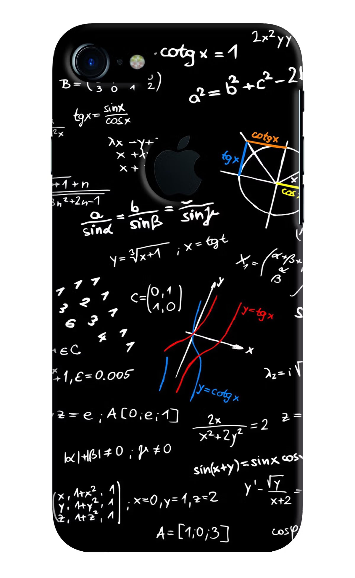 Mathematics Formula iPhone 7 Logocut Back Cover - Mathematics Formula iPhone 7 Logocut Hard Case Back Cover by Casekaro Mathematics Formula iPhone 7 Logocut Hard Case Back Cover by Casekaro