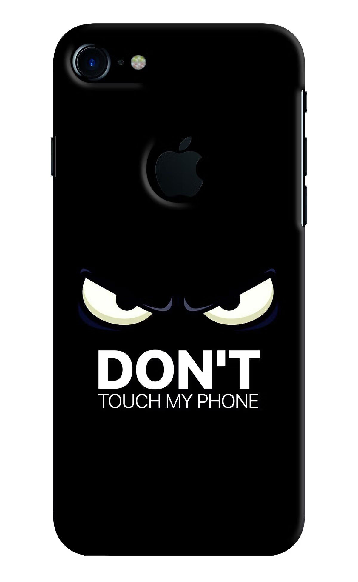 Don'T Touch My Phone iPhone 7 Logocut Back Cover - Don'T Touch My Phone iPhone 7 Logocut Hard Case Back Cover by Casekaro Don'T Touch My Phone iPhone 7 Logocut Hard Case Back Cover by Casekaro
