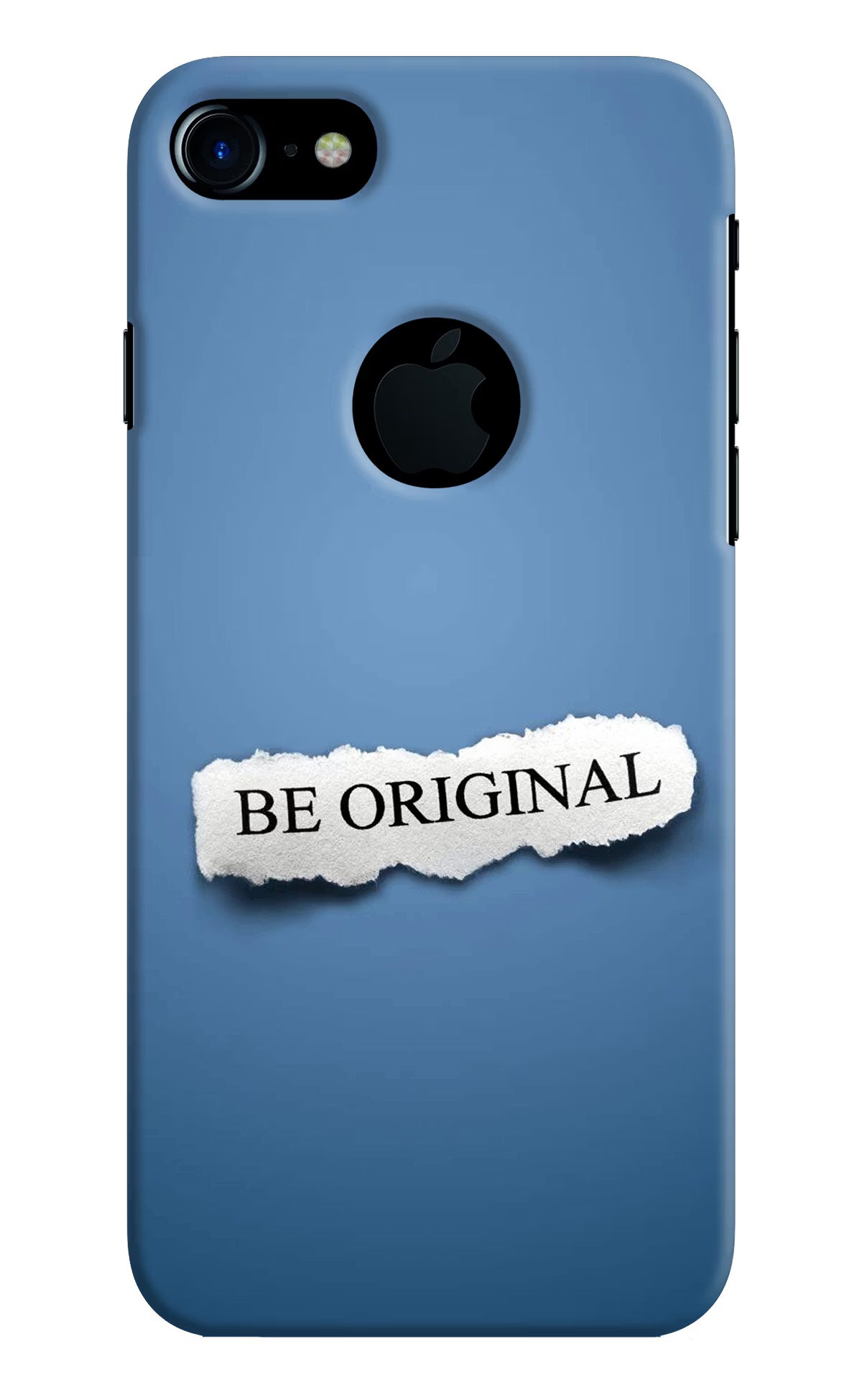 Be Original iPhone 7 Logocut Back Cover - Be Original iPhone 7 Logocut Hard Case Back Cover by Casekaro Be Original iPhone 7 Logocut Hard Case Back Cover by Casekaro