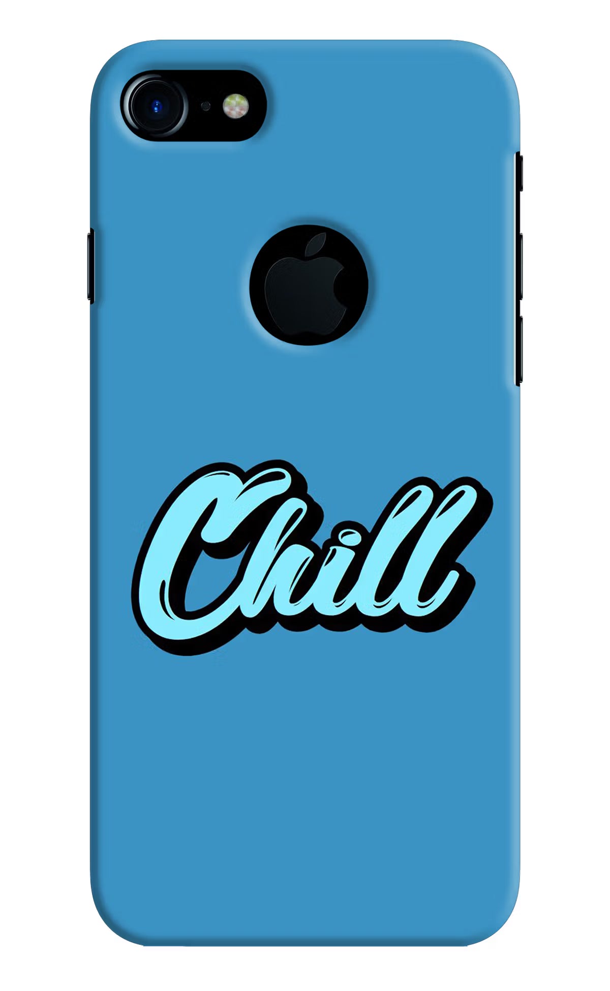Chill iPhone 7 Logocut Back Cover - Chill iPhone 7 Logocut Hard Case Back Cover by Casekaro Chill iPhone 7 Logocut Hard Case Back Cover by Casekaro