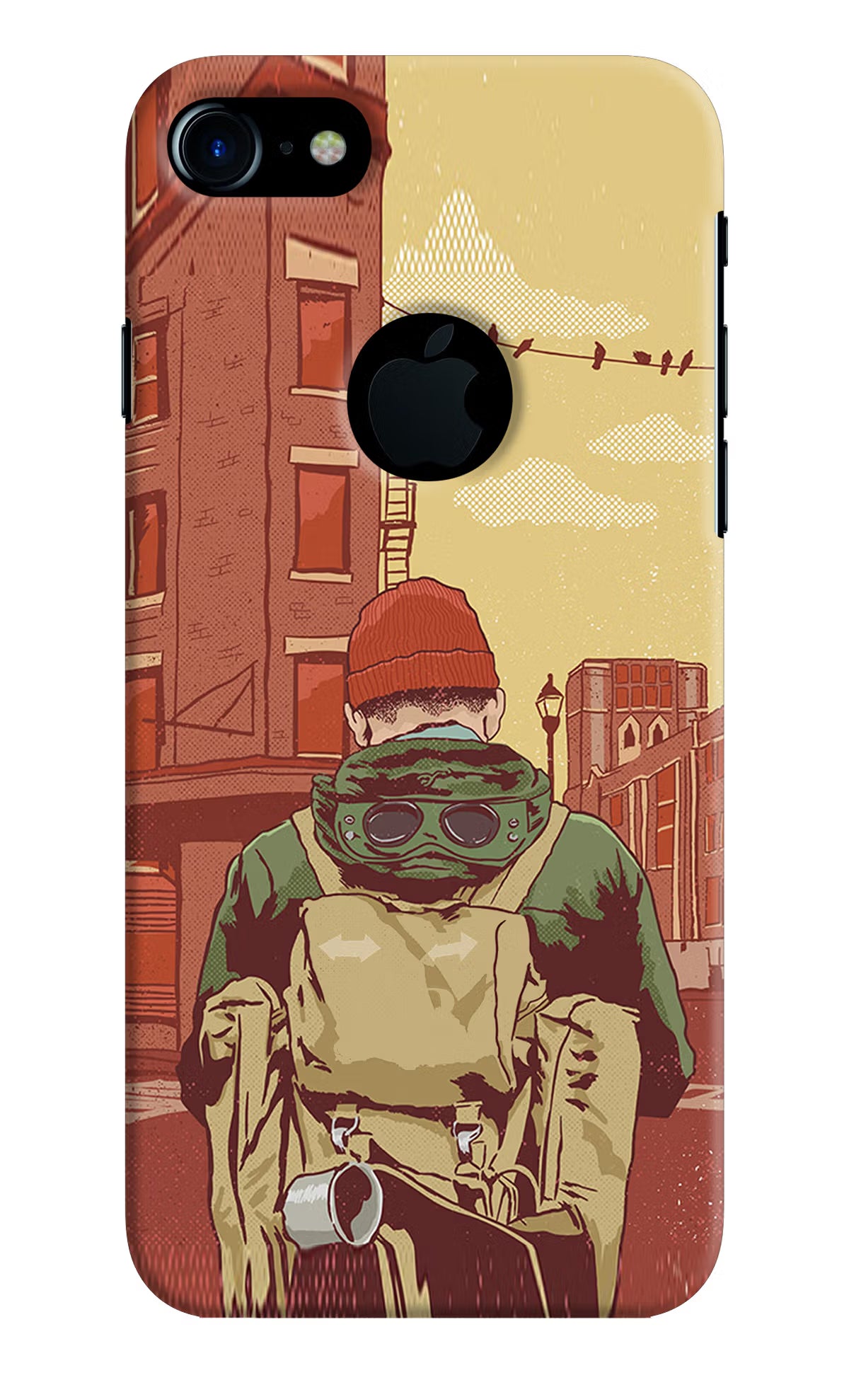 Adventurous iPhone 7 Logocut Back Cover - Adventurous iPhone 7 Logocut Hard Case Back Cover by Casekaro Adventurous iPhone 7 Logocut Hard Case Back Cover by Casekaro