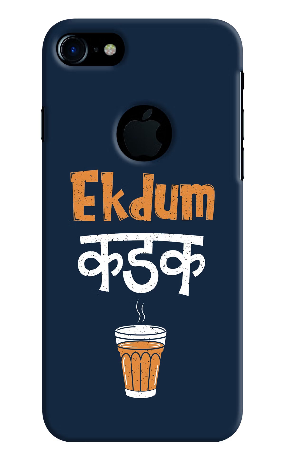 Ekdum Kadak Chai iPhone 7 Logocut Back Cover - Ekdum Kadak Chai iPhone 7 Logocut Hard Case Back Cover by Casekaro Ekdum Kadak Chai iPhone 7 Logocut Hard Case Back Cover by Casekaro