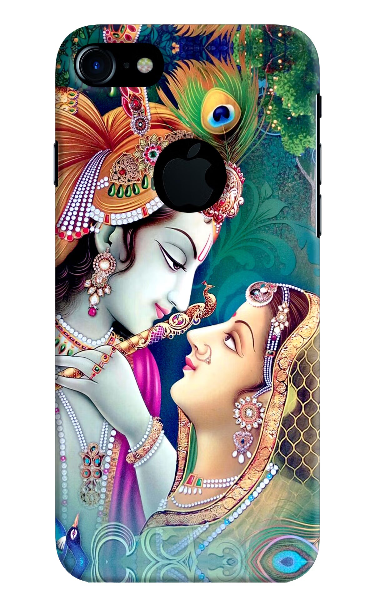 Lord Radha Krishna iPhone 7 Logocut Back Cover - Lord Radha Krishna iPhone 7 Logocut Hard Case Back Cover by Casekaro Lord Radha Krishna iPhone 7 Logocut Hard Case Back Cover by Casekaro
