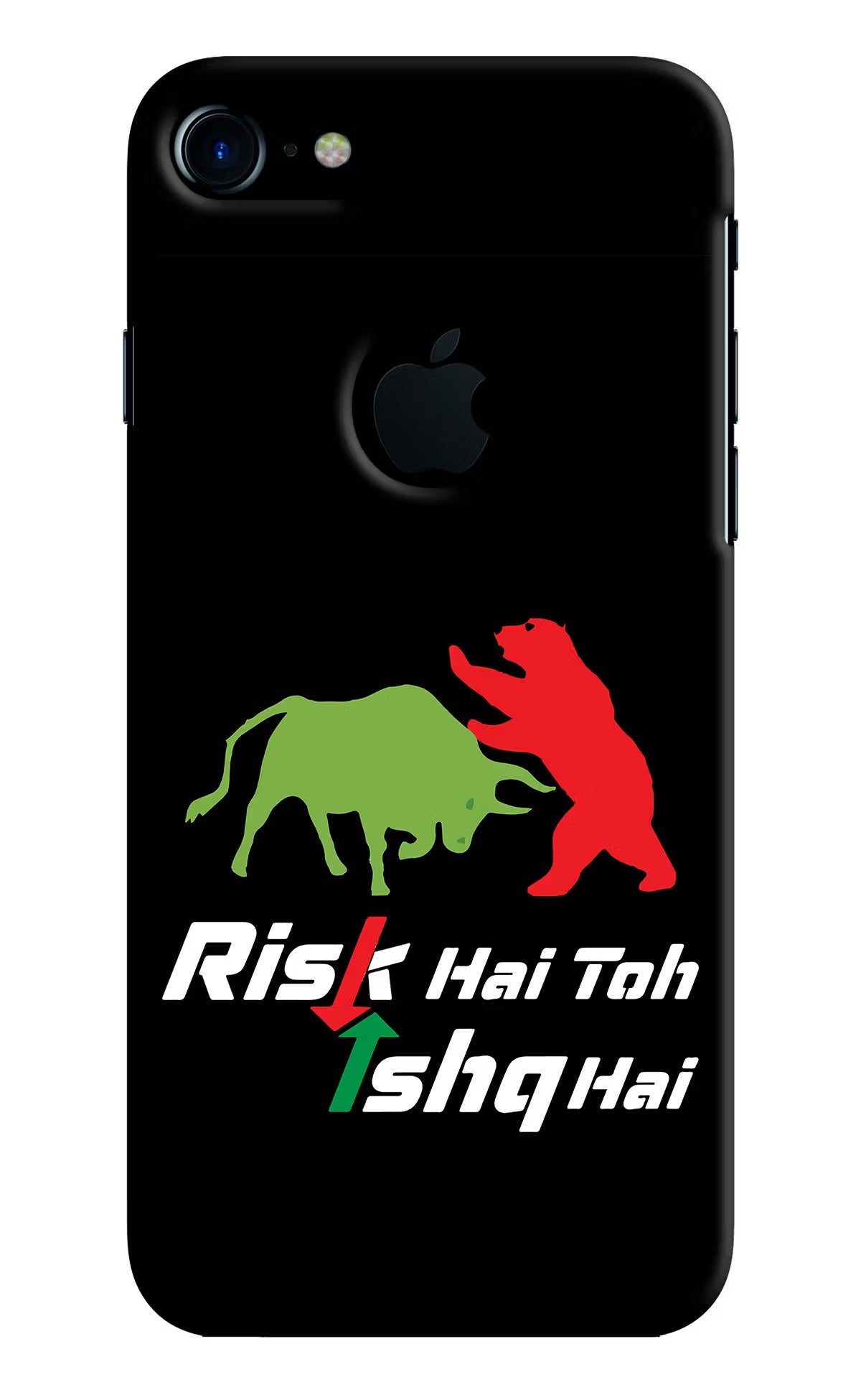 Risk Hai Toh Ishq Hai iPhone 7 Logocut Back Cover - Risk Hai Toh Ishq Hai iPhone 7 Logocut Hard Case Back Cover by Casekaro Risk Hai Toh Ishq Hai iPhone 7 Logocut Hard Case Back Cover by Casekaro
