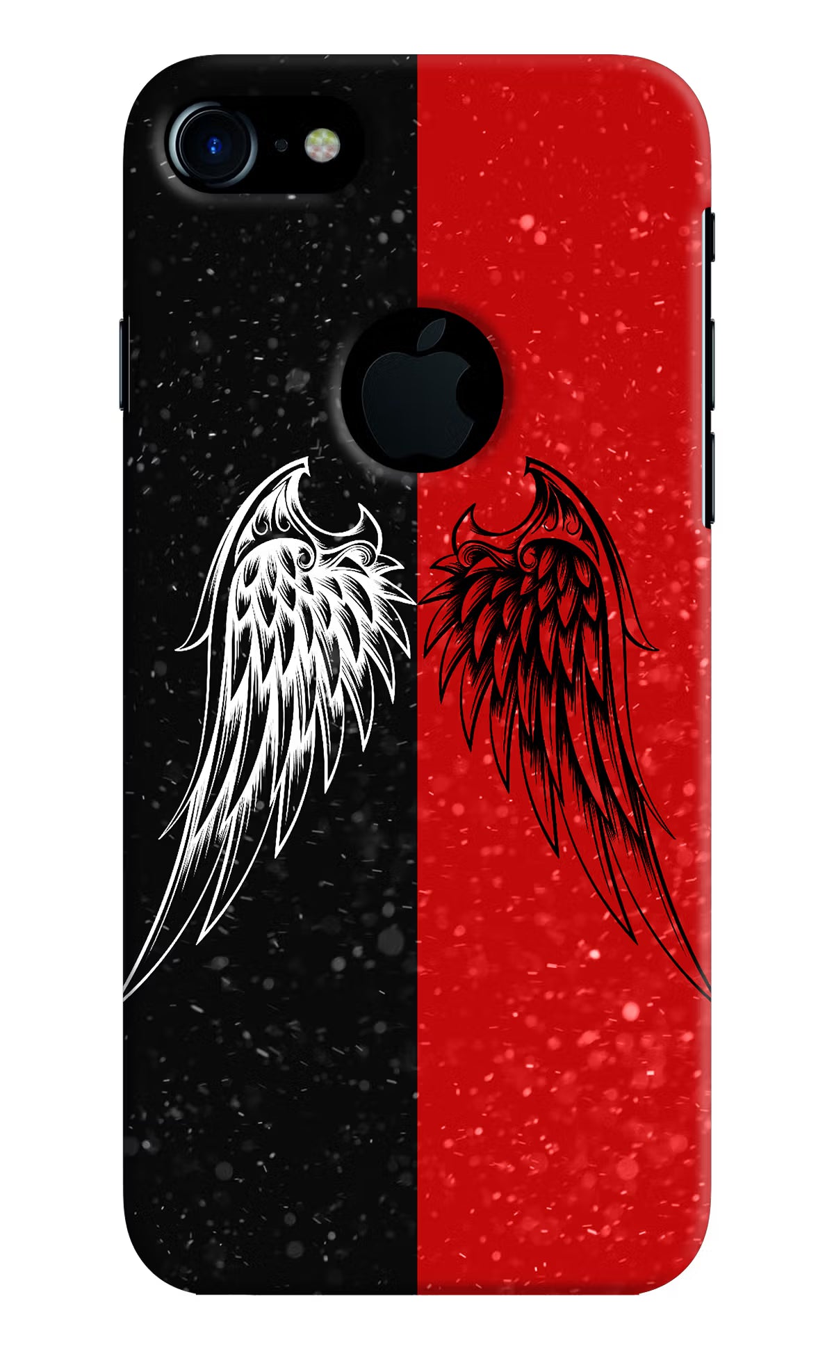 Wings iPhone 7 Logocut Back Cover - Wings iPhone 7 Logocut Hard Case Back Cover by Casekaro Wings iPhone 7 Logocut Hard Case Back Cover by Casekaro