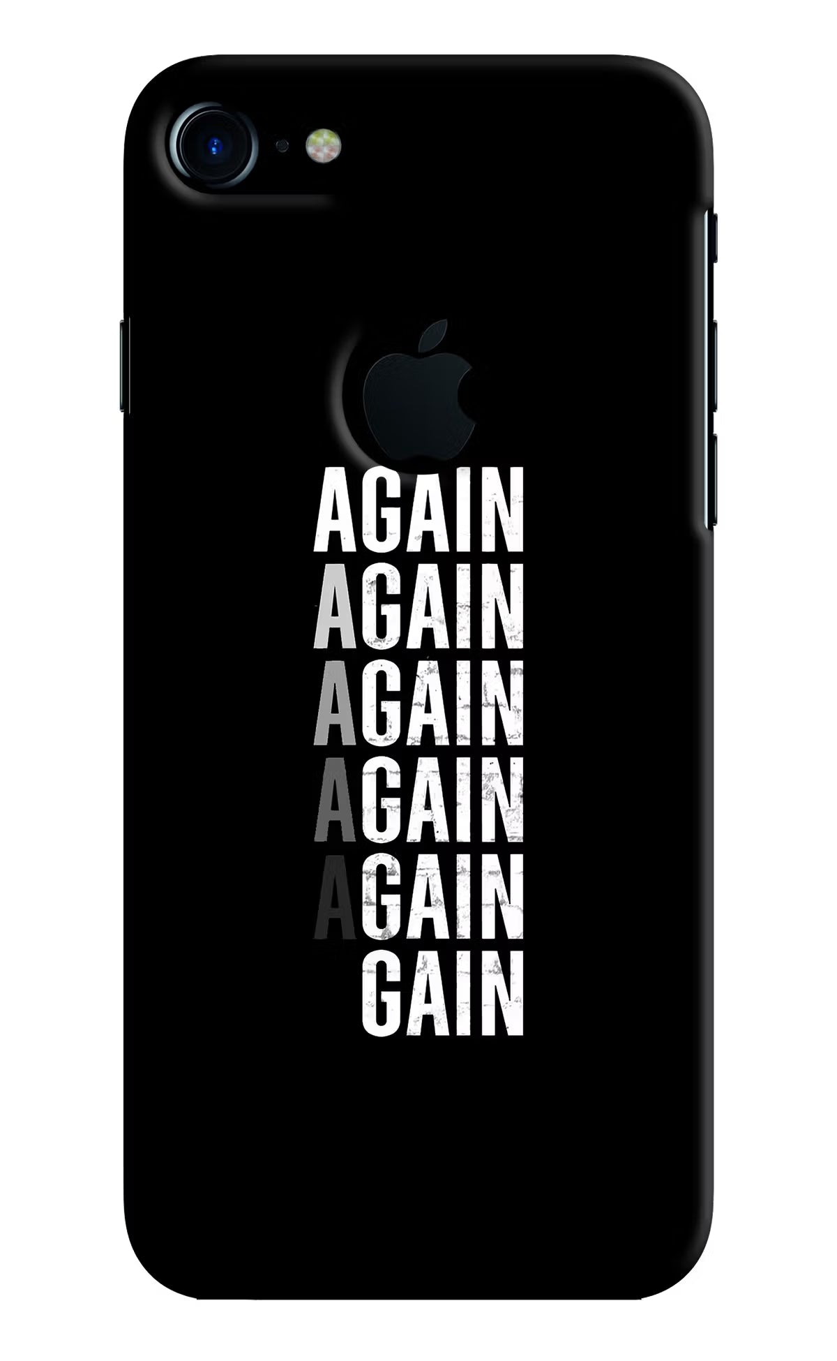 Again Again Gain iPhone 7 Logocut Back Cover - Again Again Gain iPhone 7 Logocut Hard Case Back Cover by Casekaro Again Again Gain iPhone 7 Logocut Hard Case Back Cover by Casekaro
