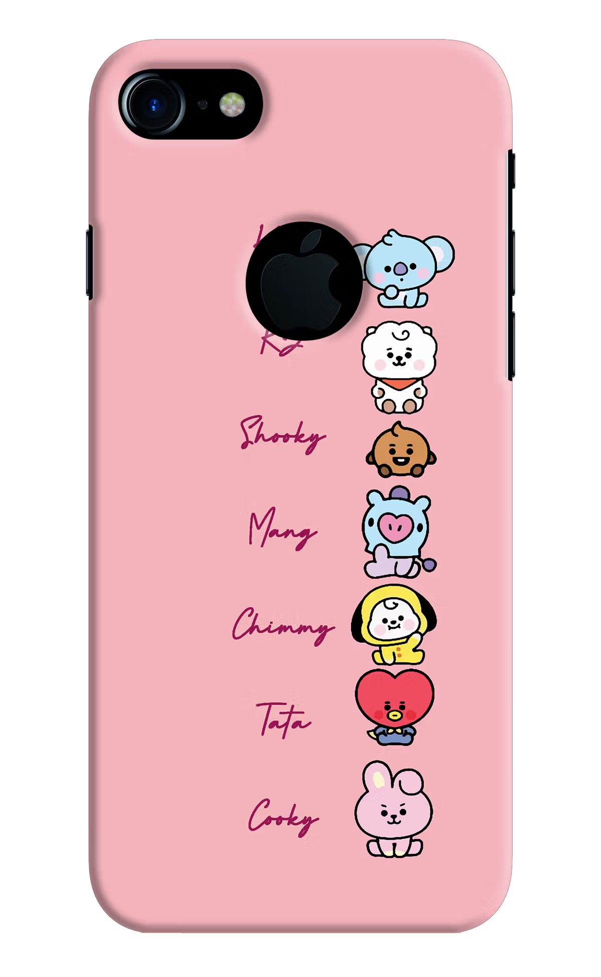 BTS names iPhone 7 Logocut Back Cover - BTS names iPhone 7 Logocut Hard Case Back Cover by Casekaro BTS names iPhone 7 Logocut Hard Case Back Cover by Casekaro