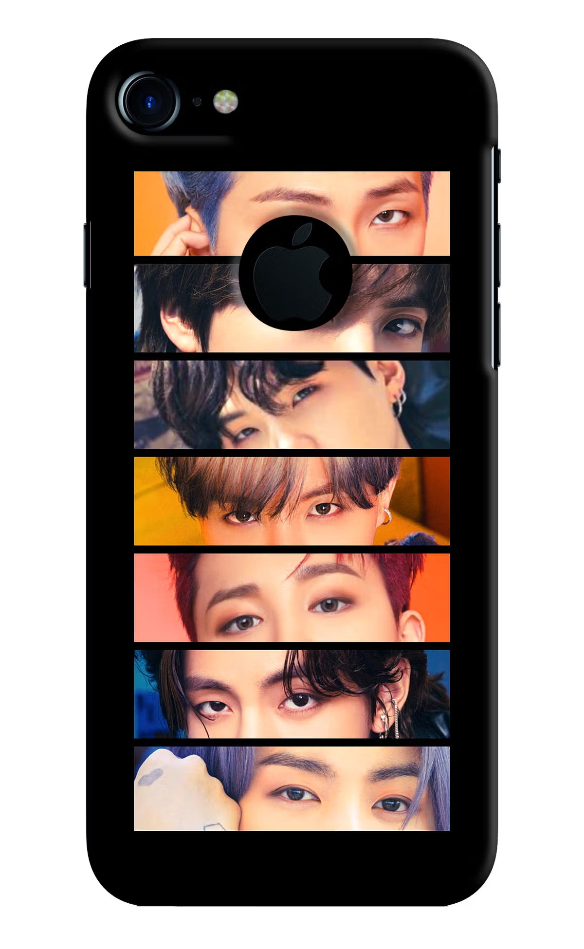BTS Eyes iPhone 7 Logocut Back Cover - BTS Eyes iPhone 7 Logocut Hard Case Back Cover by Casekaro BTS Eyes iPhone 7 Logocut Hard Case Back Cover by Casekaro