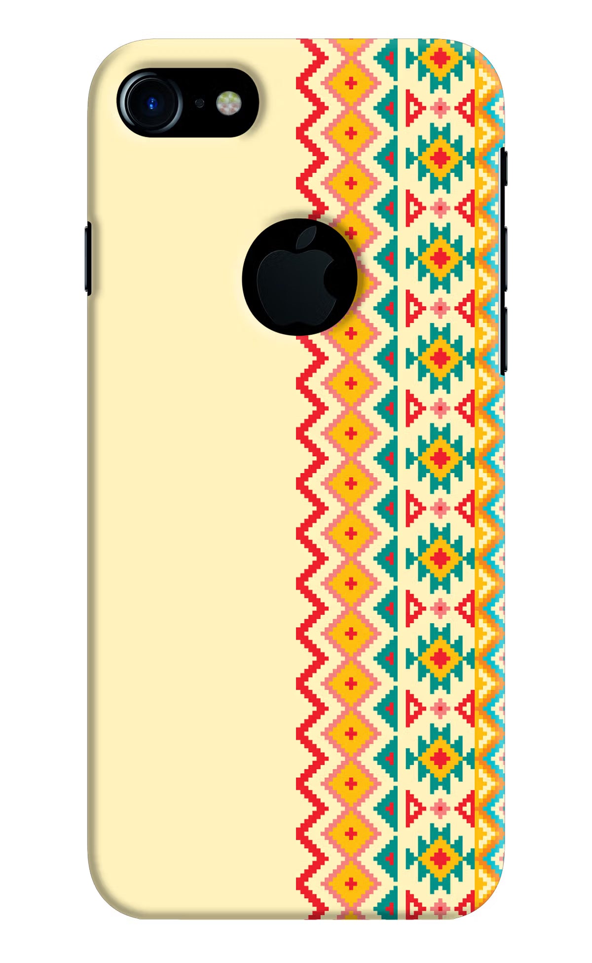 Ethnic Seamless iPhone 7 Logocut Back Cover - Ethnic Seamless iPhone 7 Logocut Hard Case Back Cover by Casekaro Ethnic Seamless iPhone 7 Logocut Hard Case Back Cover by Casekaro