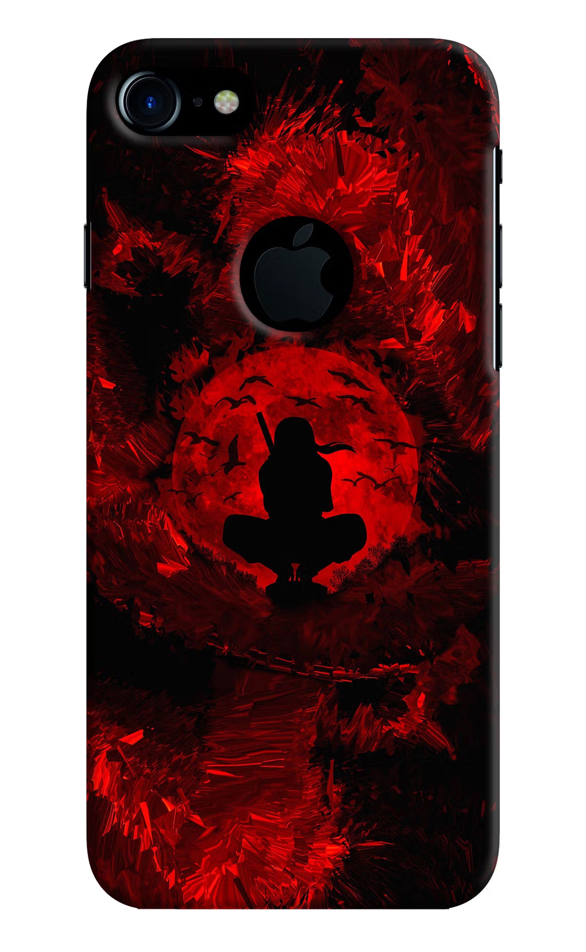 Itachi Uchiha iPhone 7 Logocut Back Cover - Itachi Uchiha iPhone 7 Logocut Hard Case Back Cover by Casekaro Itachi Uchiha iPhone 7 Logocut Hard Case Back Cover by Casekaro