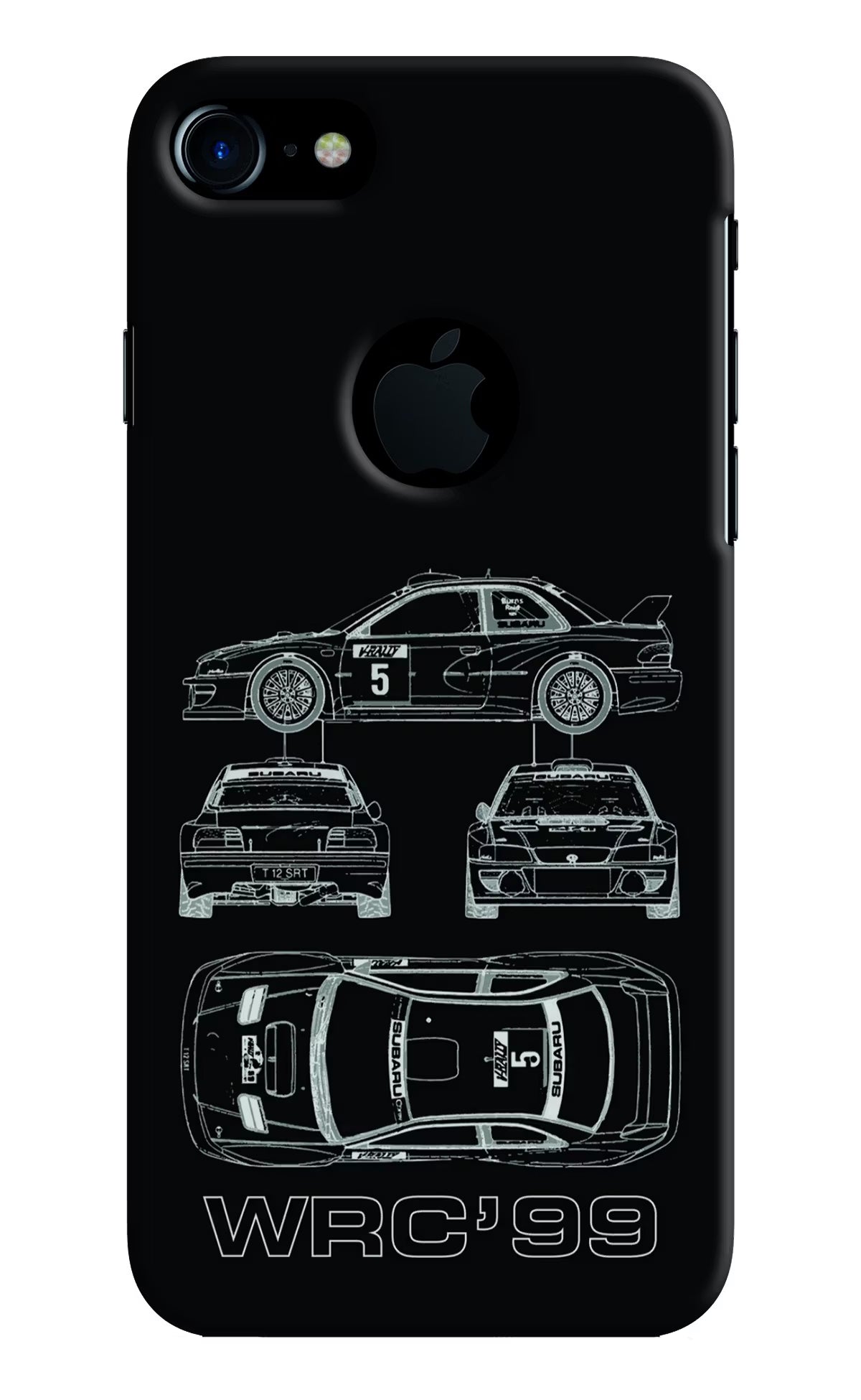 WRC'99 iPhone 7 Logocut Back Cover - WRC'99 iPhone 7 Logocut Hard Case Back Cover by Casekaro WRC'99 iPhone 7 Logocut Hard Case Back Cover by Casekaro