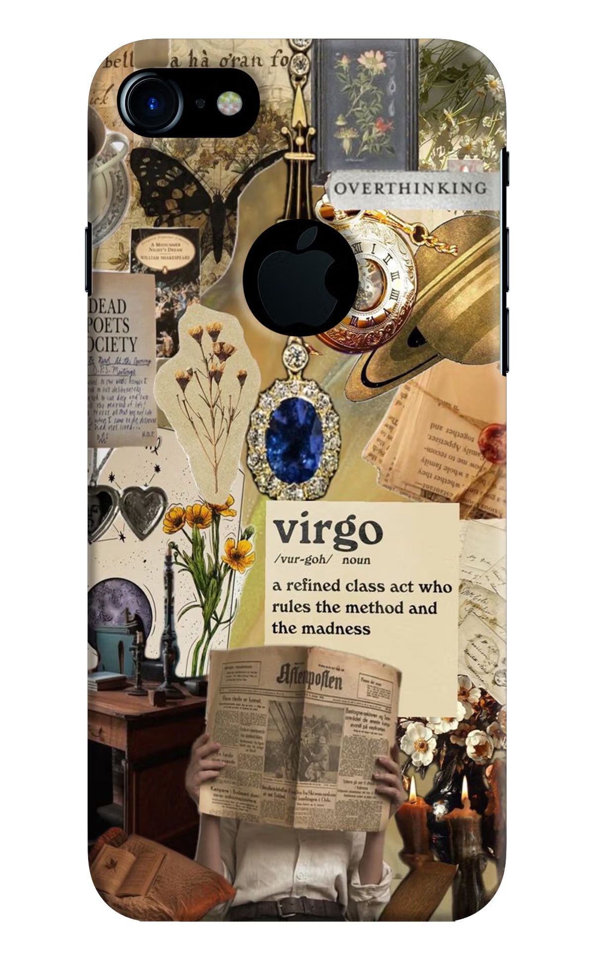 Virgo Zodiac iPhone 7 Logocut Back Cover - Virgo Zodiac iPhone 7 Logocut Hard Case Back Cover by Casekaro Virgo Zodiac iPhone 7 Logocut Hard Case Back Cover by Casekaro