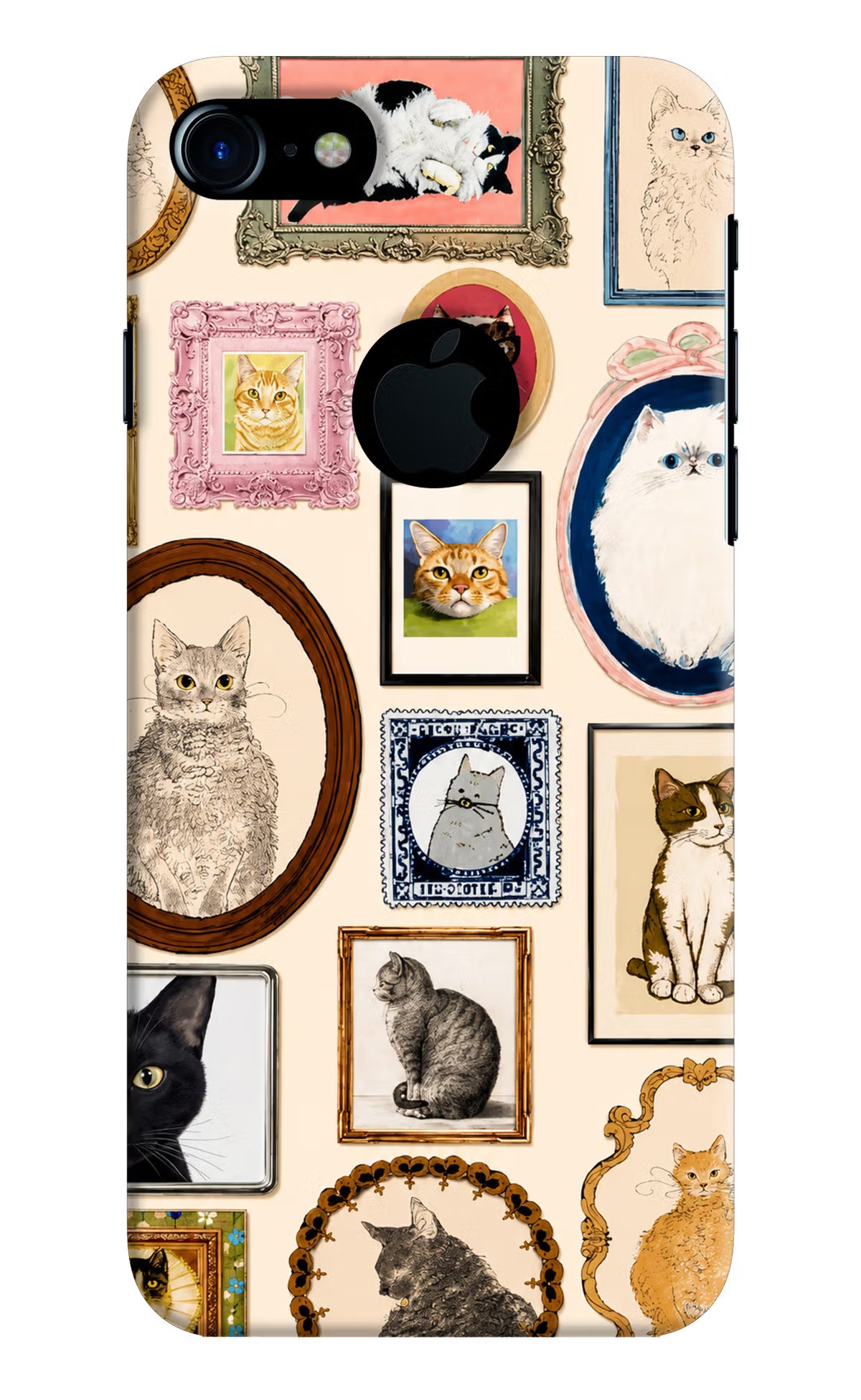 Mirror Cats iPhone 7 Logocut Back Cover - Mirror Cats iPhone 7 Logocut Back Cover Mirror Cats iPhone 7 Logocut Back Cover