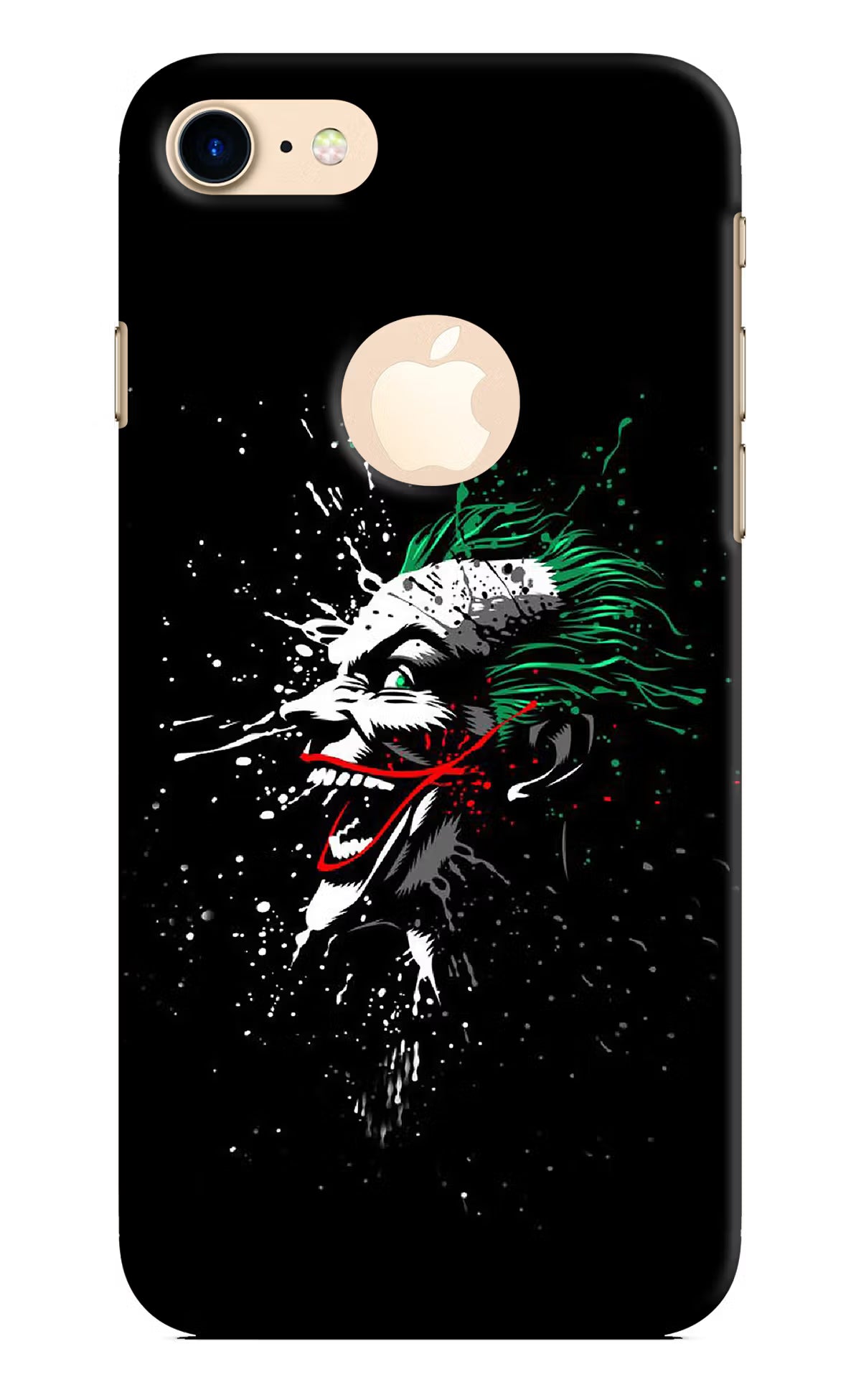 Joker iPhone 8 Logocut Back Cover - Joker iPhone 8 Logocut Hard Case Back Cover by Casekaro Joker iPhone 8 Logocut Hard Case Back Cover by Casekaro