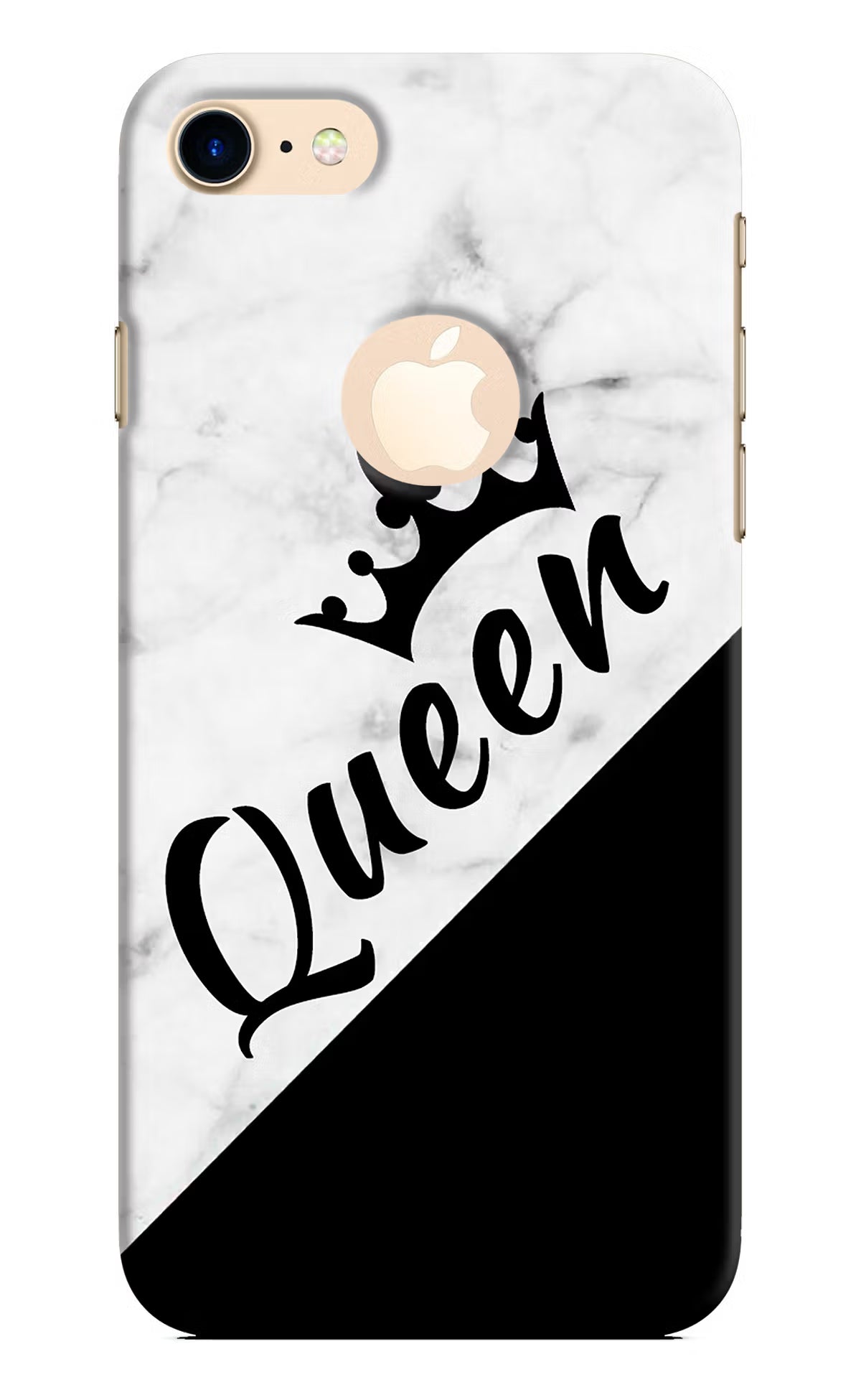 Queen iPhone 8 Logocut Back Cover - Queen iPhone 8 Logocut Hard Case Back Cover by Casekaro Queen iPhone 8 Logocut Hard Case Back Cover by Casekaro