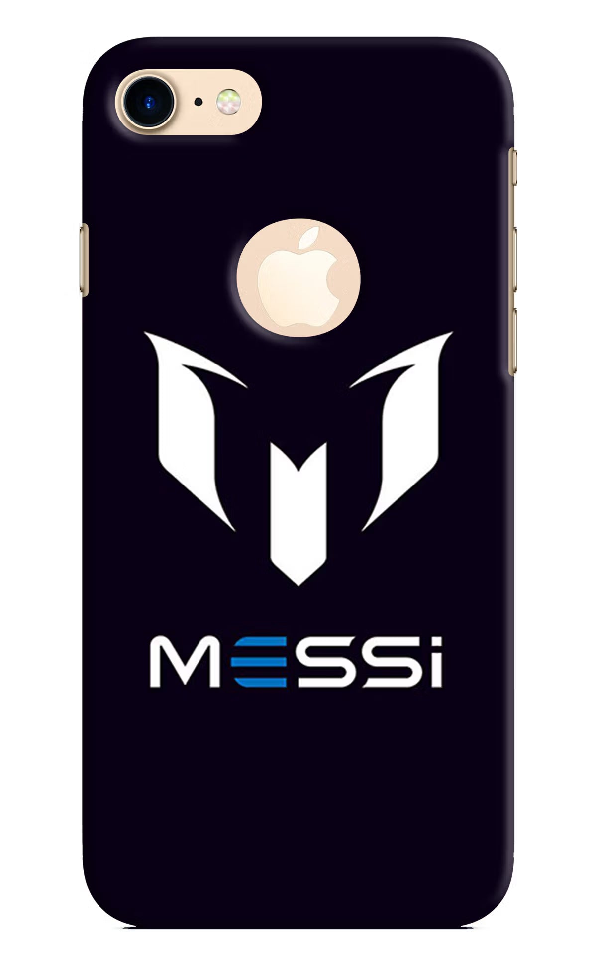 Messi Logo iPhone 8 Logocut Back Cover - Messi Logo iPhone 8 Logocut Hard Case Back Cover by Casekaro Messi Logo iPhone 8 Logocut Hard Case Back Cover by Casekaro