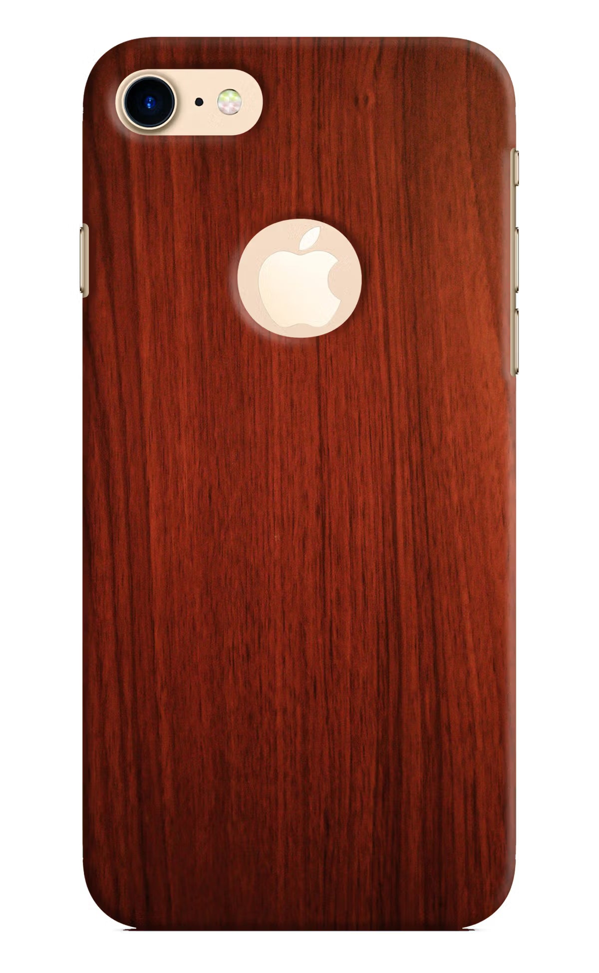 Wooden Plain Pattern iPhone 8 Logocut Back Cover - Wooden Plain Pattern iPhone 8 Logocut Hard Case Back Cover by Casekaro Wooden Plain Pattern iPhone 8 Logocut Hard Case Back Cover by Casekaro