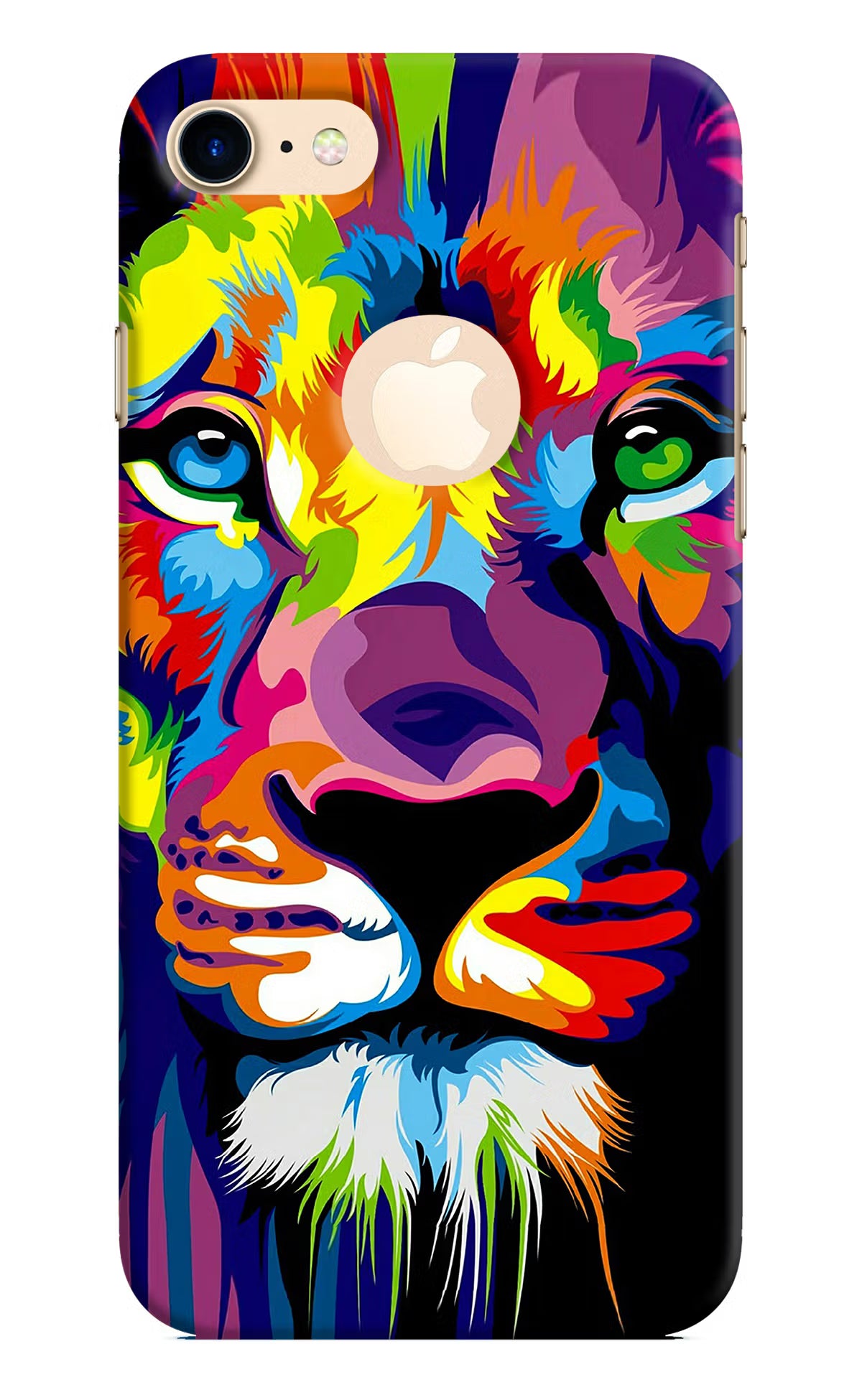 Lion iPhone 8 Logocut Back Cover - Lion iPhone 8 Logocut Hard Case Back Cover by Casekaro Lion iPhone 8 Logocut Hard Case Back Cover by Casekaro