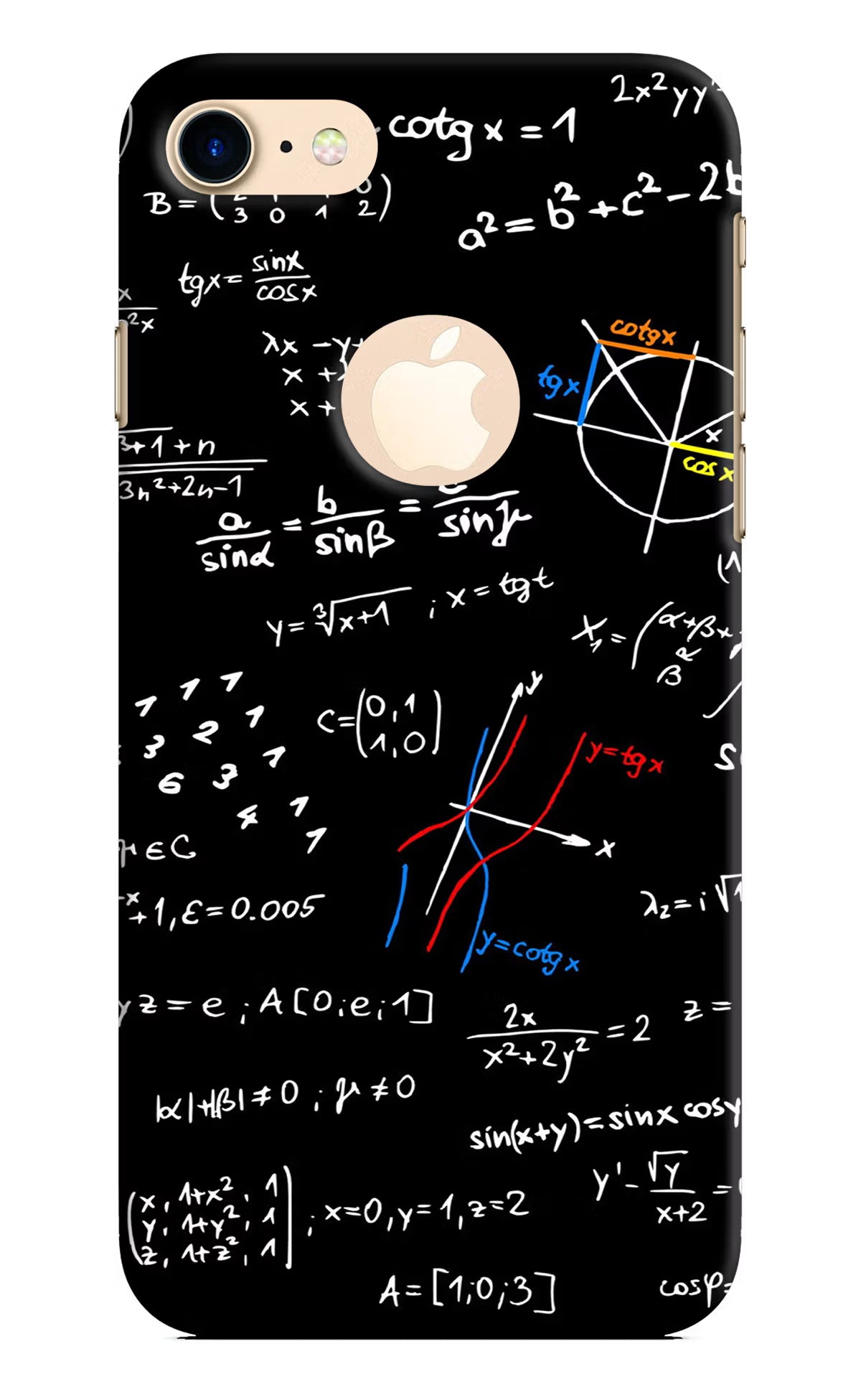 Mathematics Formula iPhone 8 Logocut Back Cover - Mathematics Formula iPhone 8 Logocut Hard Case Back Cover by Casekaro Mathematics Formula iPhone 8 Logocut Hard Case Back Cover by Casekaro