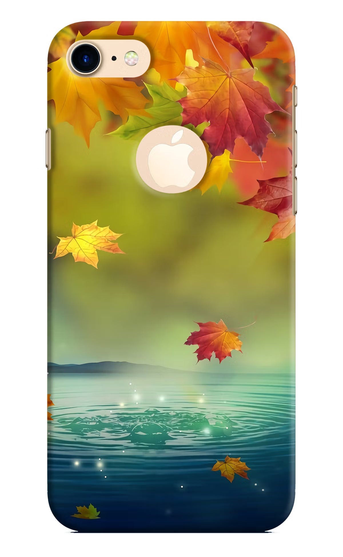 Flowers iPhone 8 Logocut Back Cover - Flowers iPhone 8 Logocut Hard Case Back Cover by Casekaro Flowers iPhone 8 Logocut Hard Case Back Cover by Casekaro