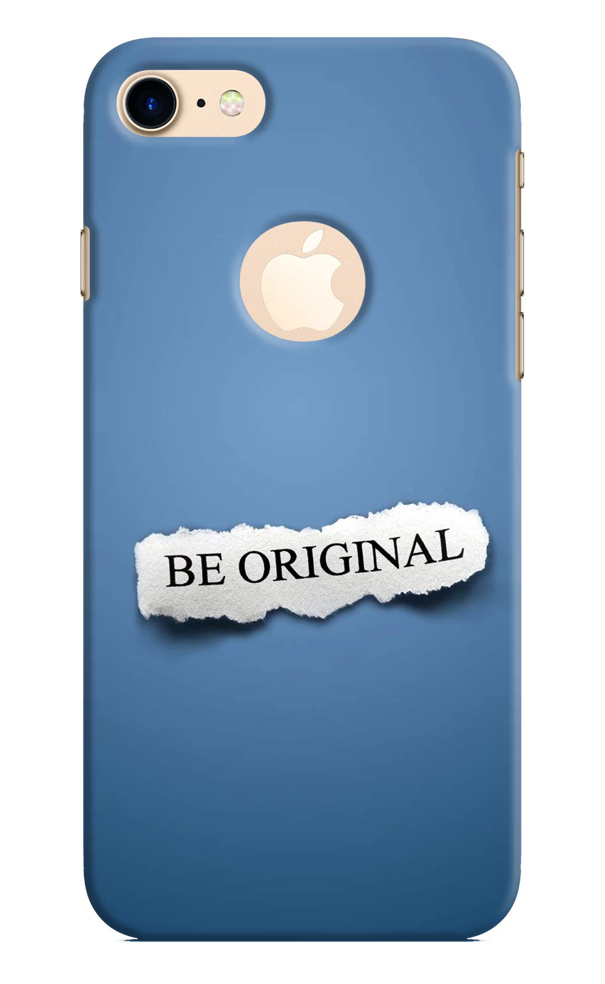 Be Original iPhone 8 Logocut Back Cover - Be Original iPhone 8 Logocut Hard Case Back Cover by Casekaro Be Original iPhone 8 Logocut Hard Case Back Cover by Casekaro