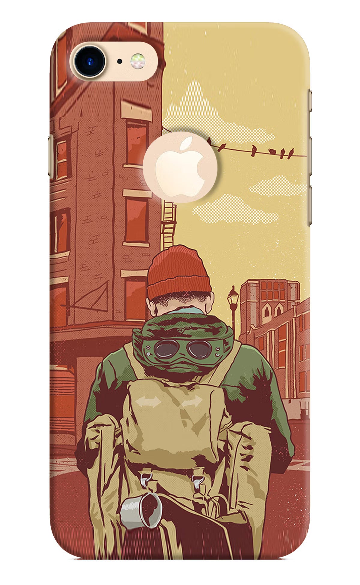 Adventurous iPhone 8 Logocut Back Cover - Adventurous iPhone 8 Logocut Hard Case Back Cover by Casekaro Adventurous iPhone 8 Logocut Hard Case Back Cover by Casekaro